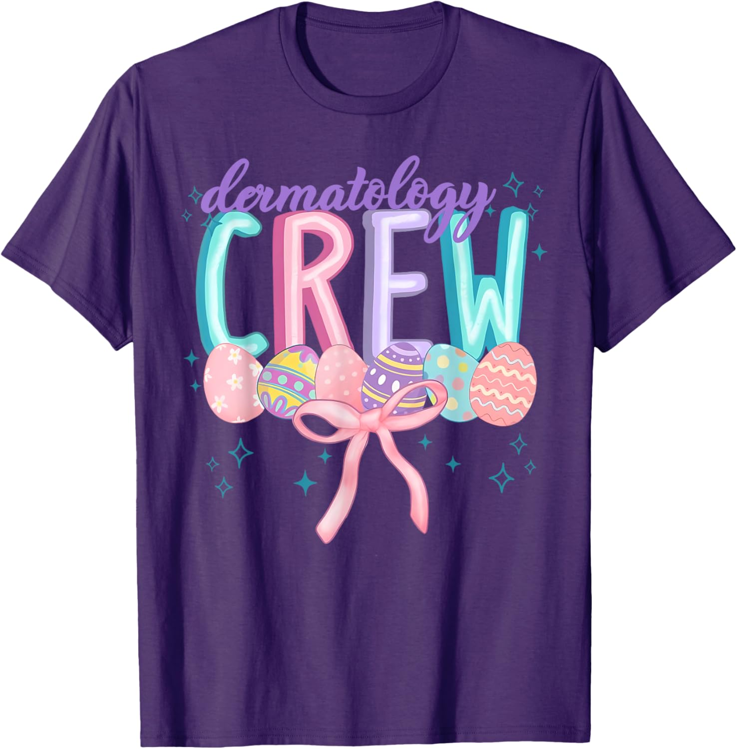 Easter Dermatology Crew Spring Coquette Nurse Graduation T-Shirt