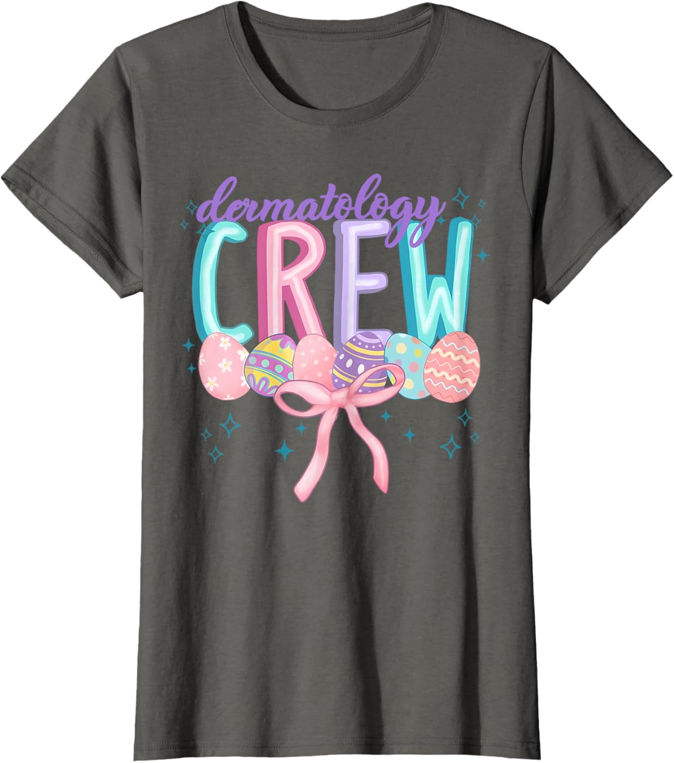 Easter Dermatology Crew Spring Coquette Nurse Graduation T-Shirt