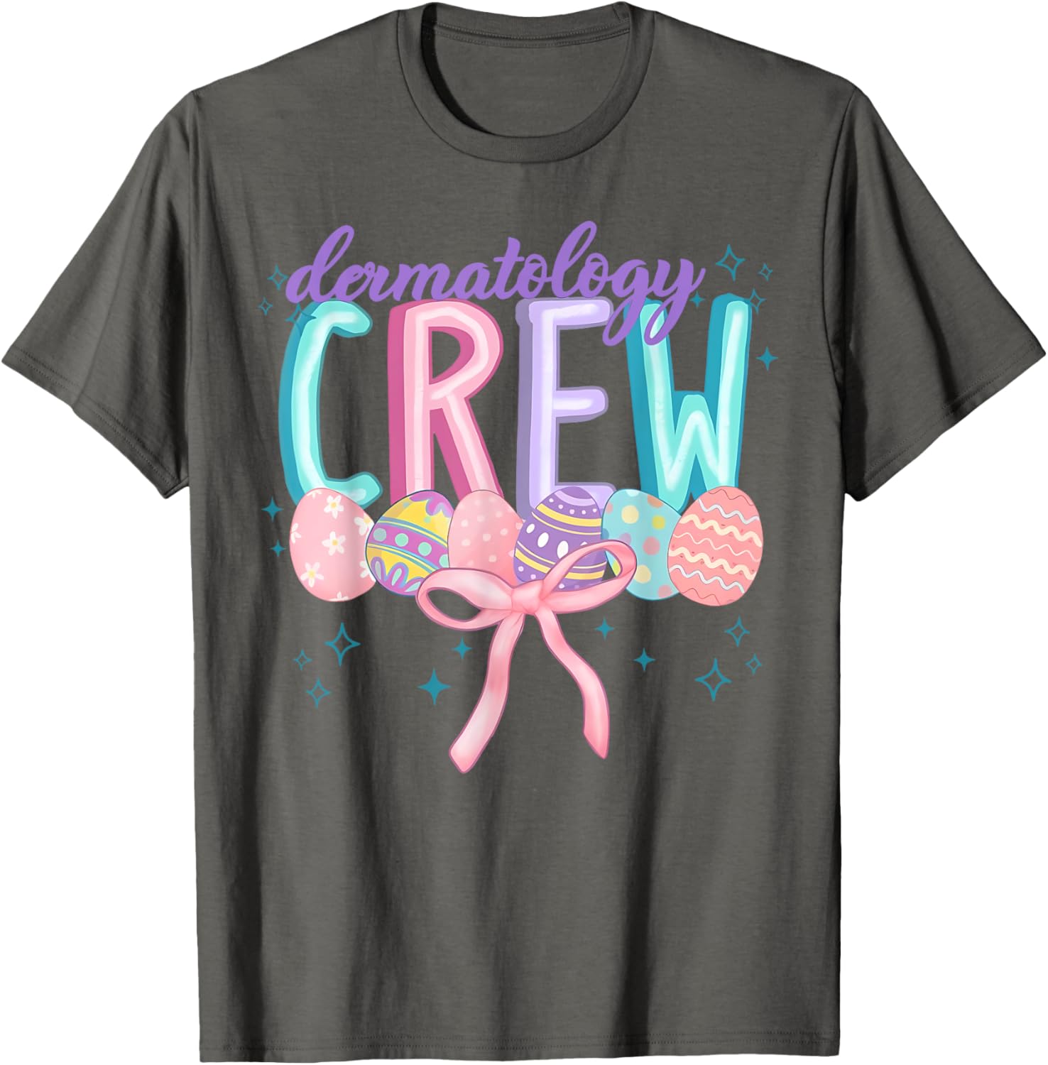 Easter Dermatology Crew Spring Coquette Nurse Graduation T-Shirt