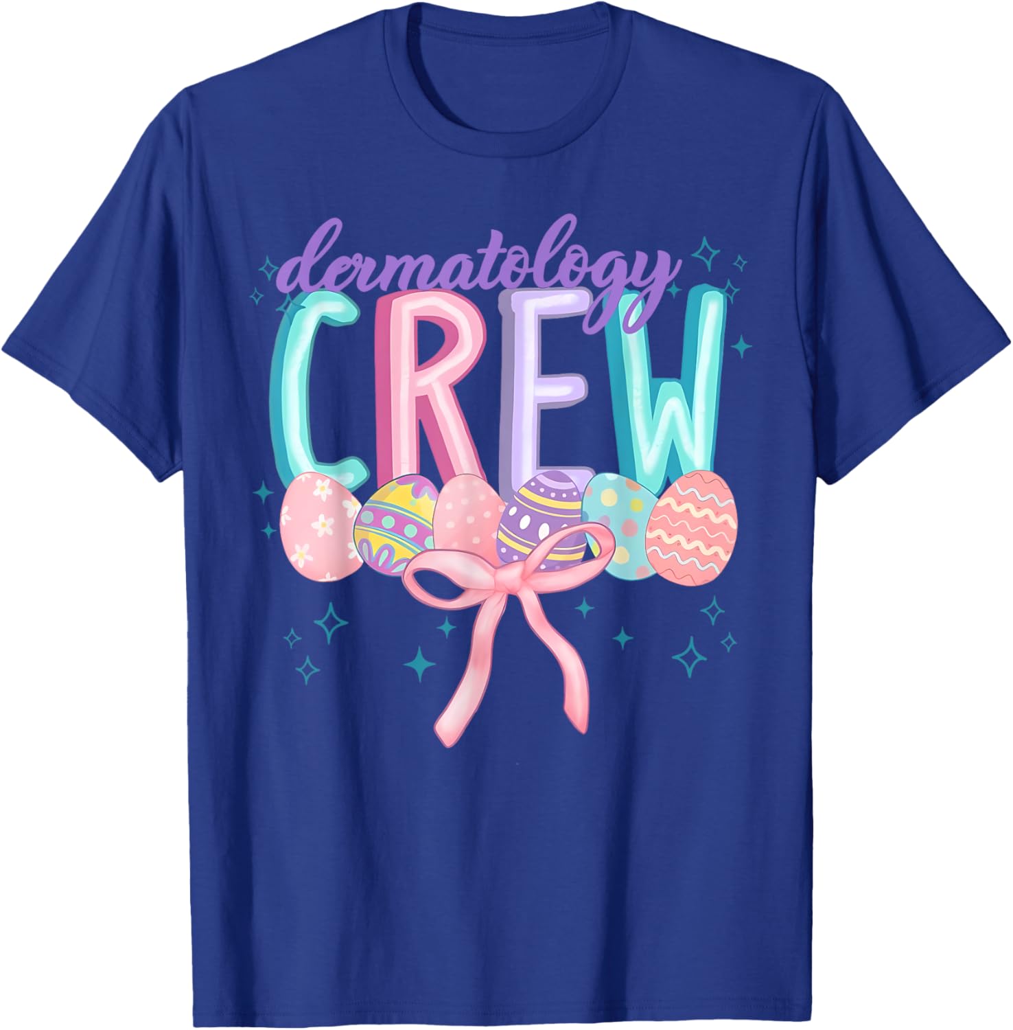 Easter Dermatology Crew Spring Coquette Nurse Graduation T-Shirt