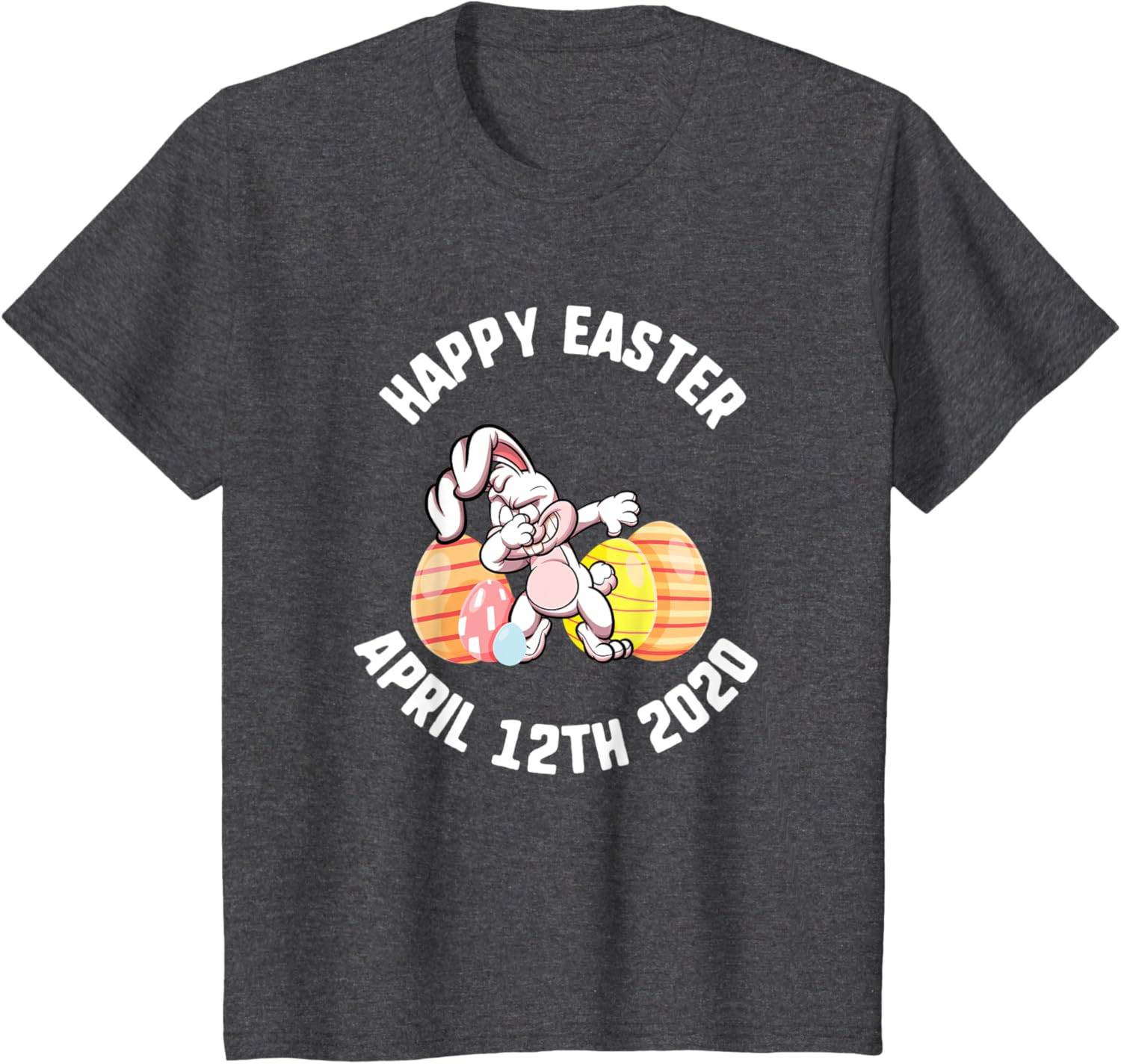 Easter Happy April 12th 2020 Dabbing Bunny Spring Kids T-Shirt