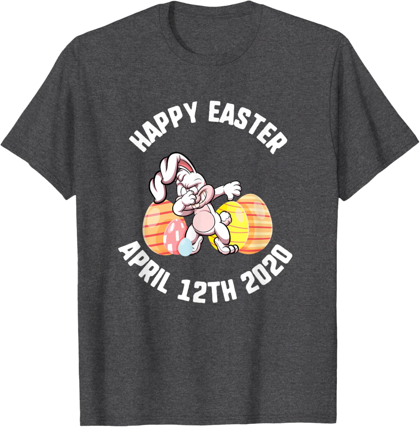 Easter Happy April 12th 2020 Dabbing Bunny Spring Kids T-Shirt