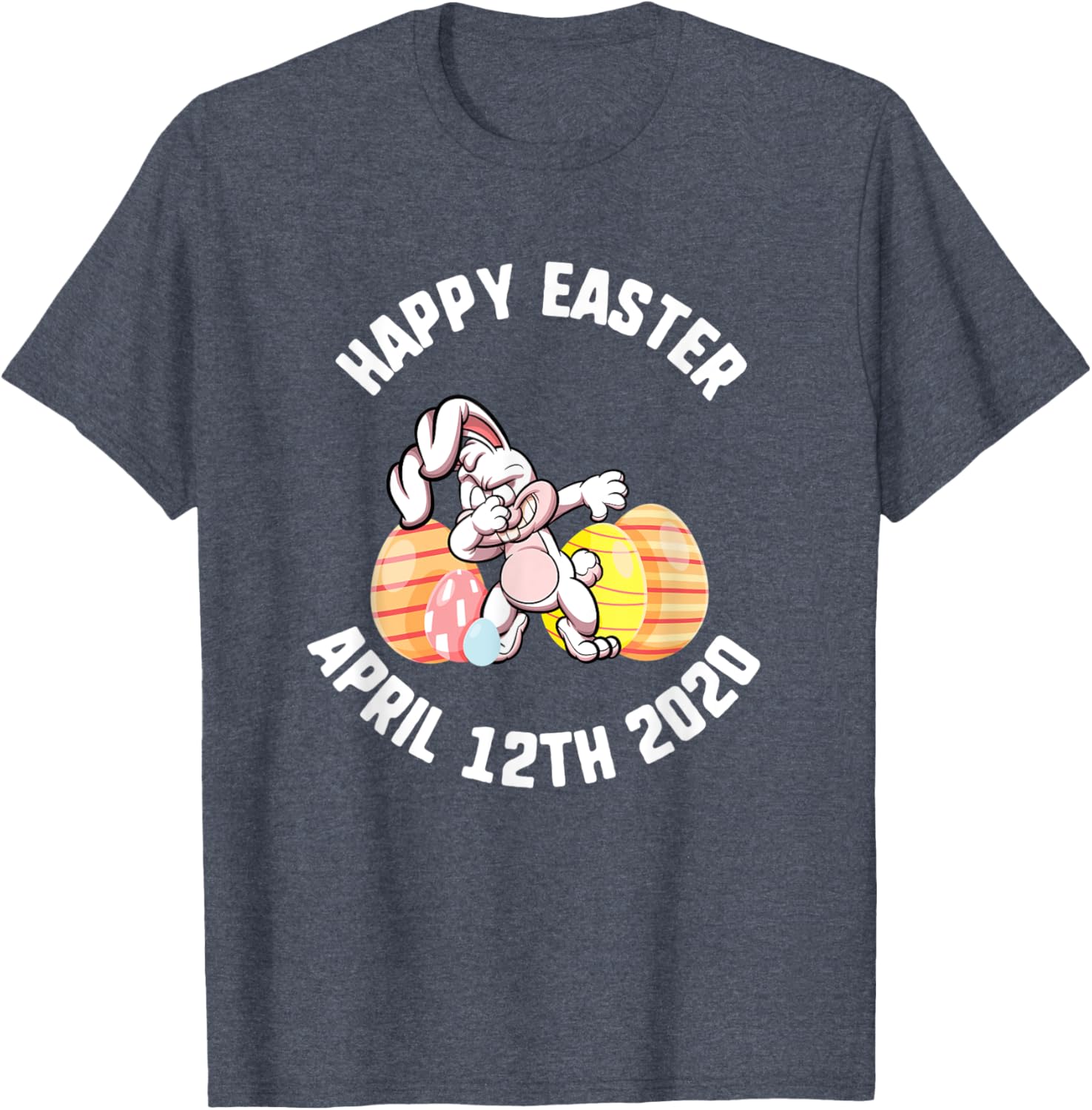 Easter Happy April 12th 2020 Dabbing Bunny Spring Kids T-Shirt