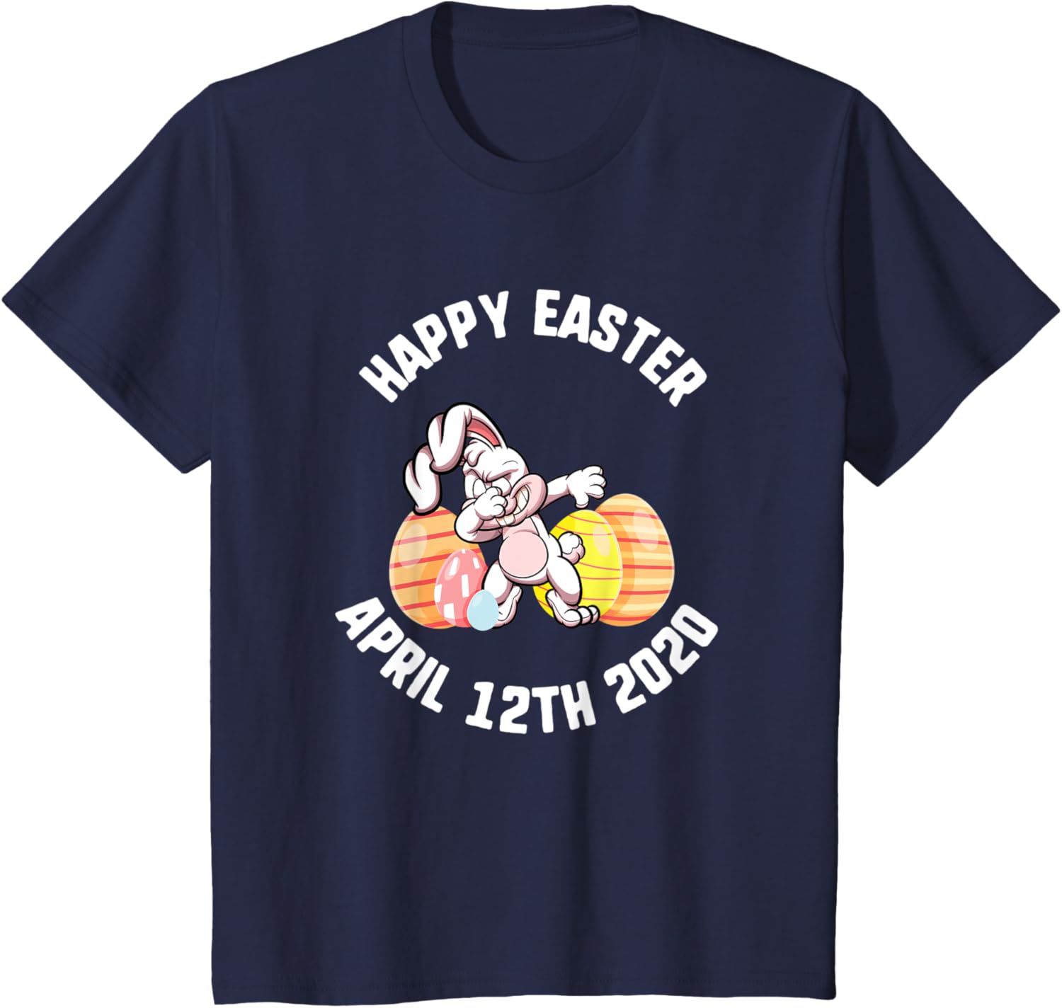 Easter Happy April 12th 2020 Dabbing Bunny Spring Kids T-Shirt