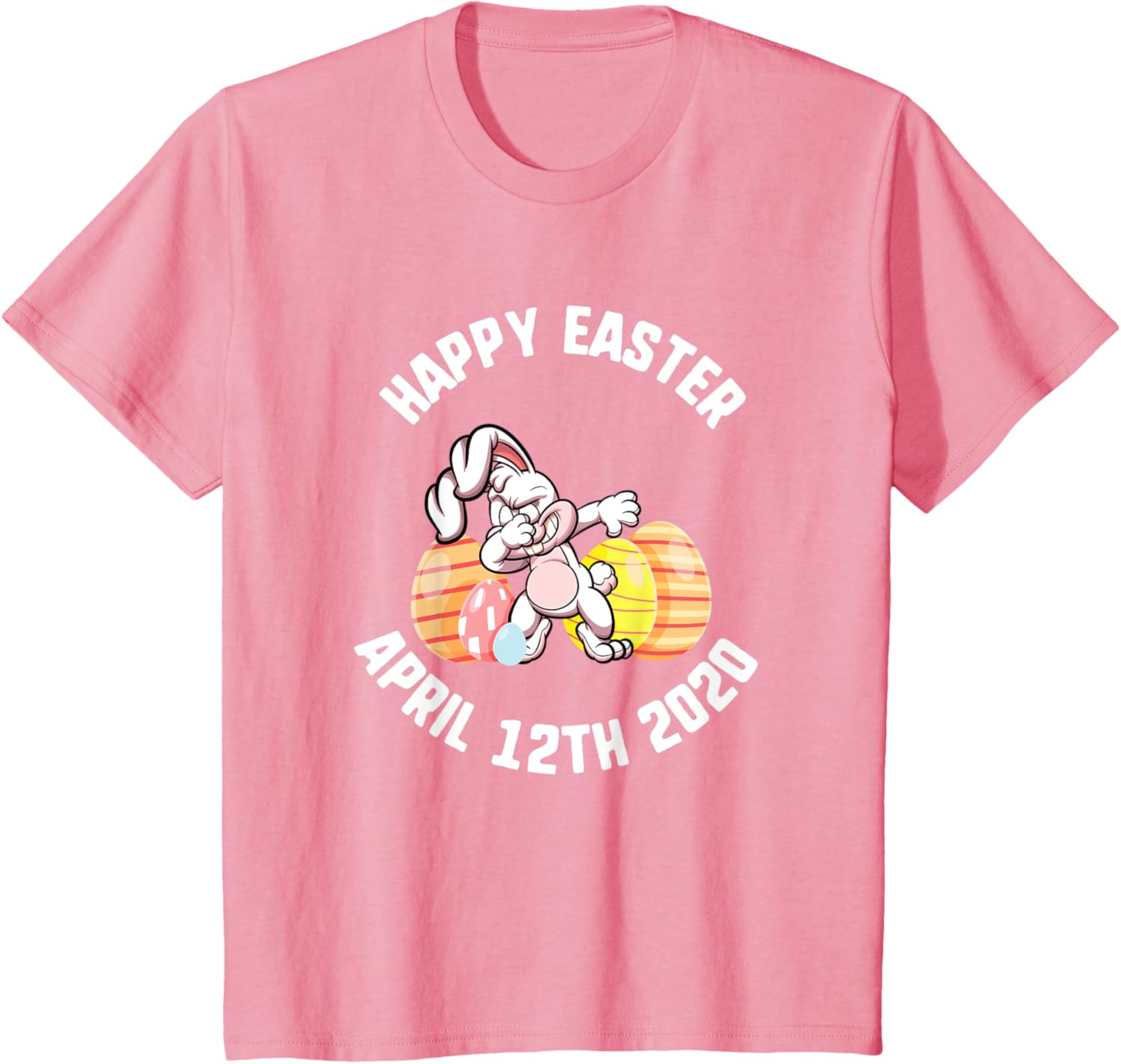 Easter Happy April 12th 2020 Dabbing Bunny Spring Kids T-Shirt