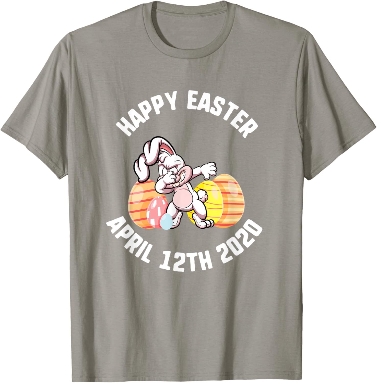 Easter Happy April 12th 2020 Dabbing Bunny Spring Kids T-Shirt