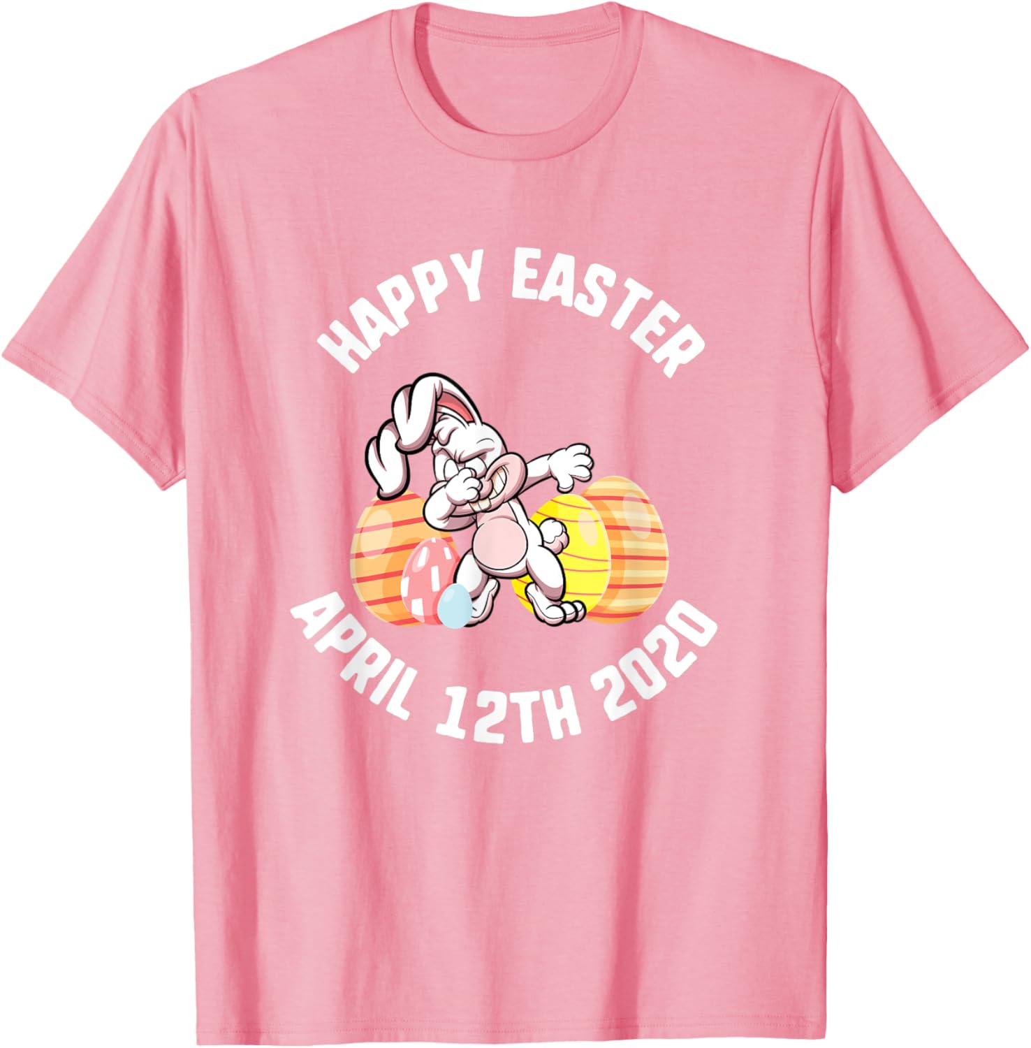 Easter Happy April 12th 2020 Dabbing Bunny Spring Kids T-Shirt