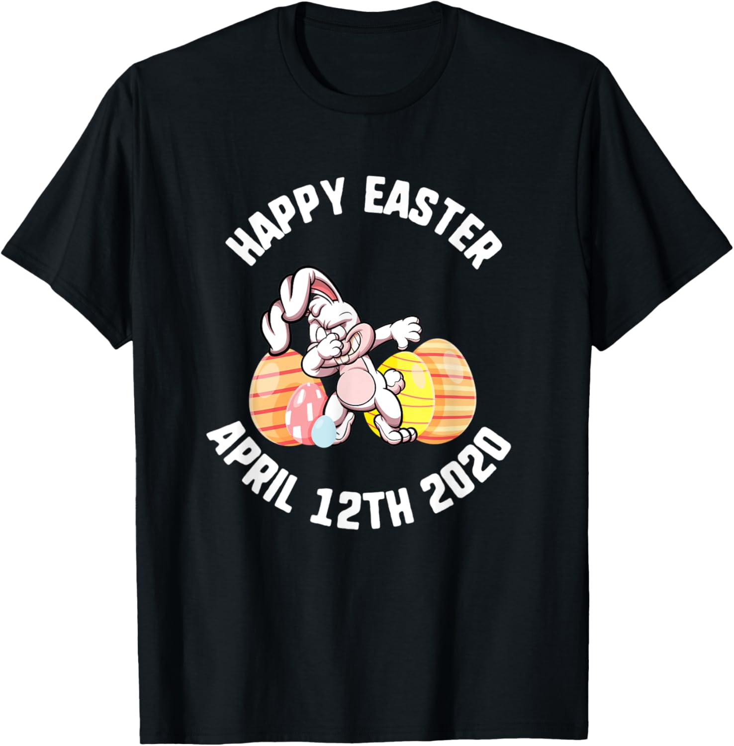 Easter Happy April 12th 2020 Dabbing Bunny Spring Kids T-Shirt