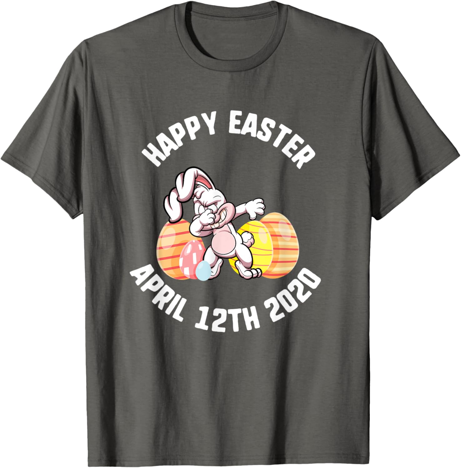 Easter Happy April 12th 2020 Dabbing Bunny Spring Kids T-Shirt