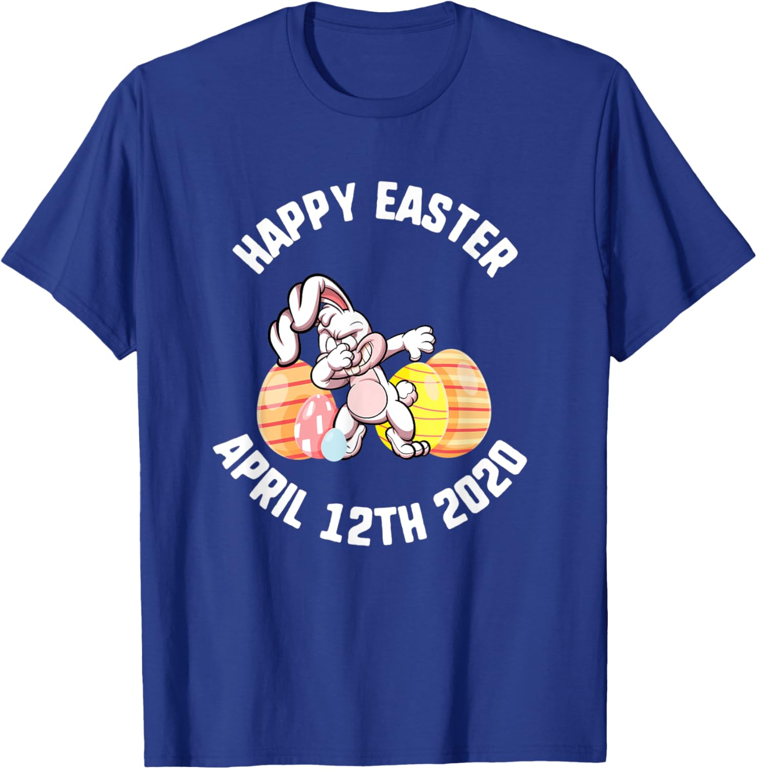 Easter Happy April 12th 2020 Dabbing Bunny Spring Kids T-Shirt