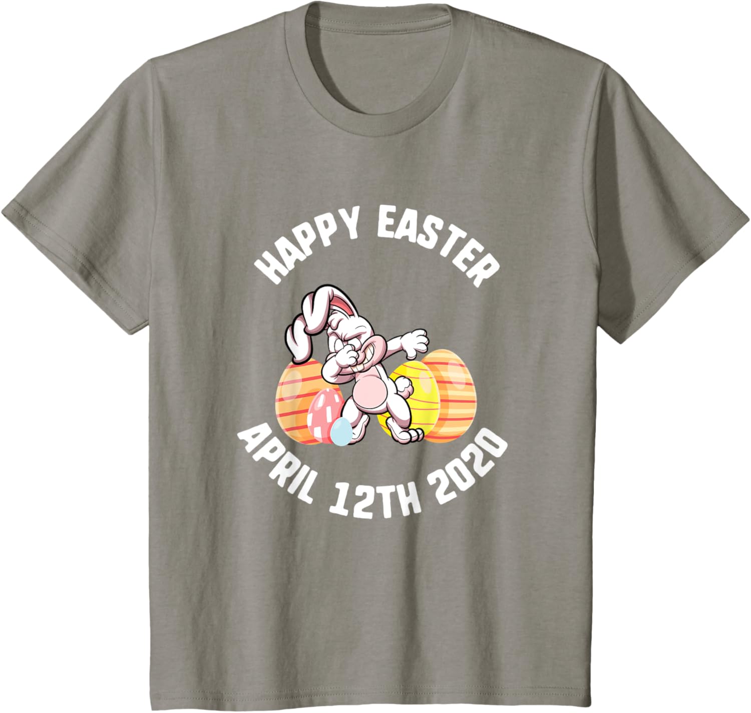 Easter Happy April 12th 2020 Dabbing Bunny Spring Kids T-Shirt