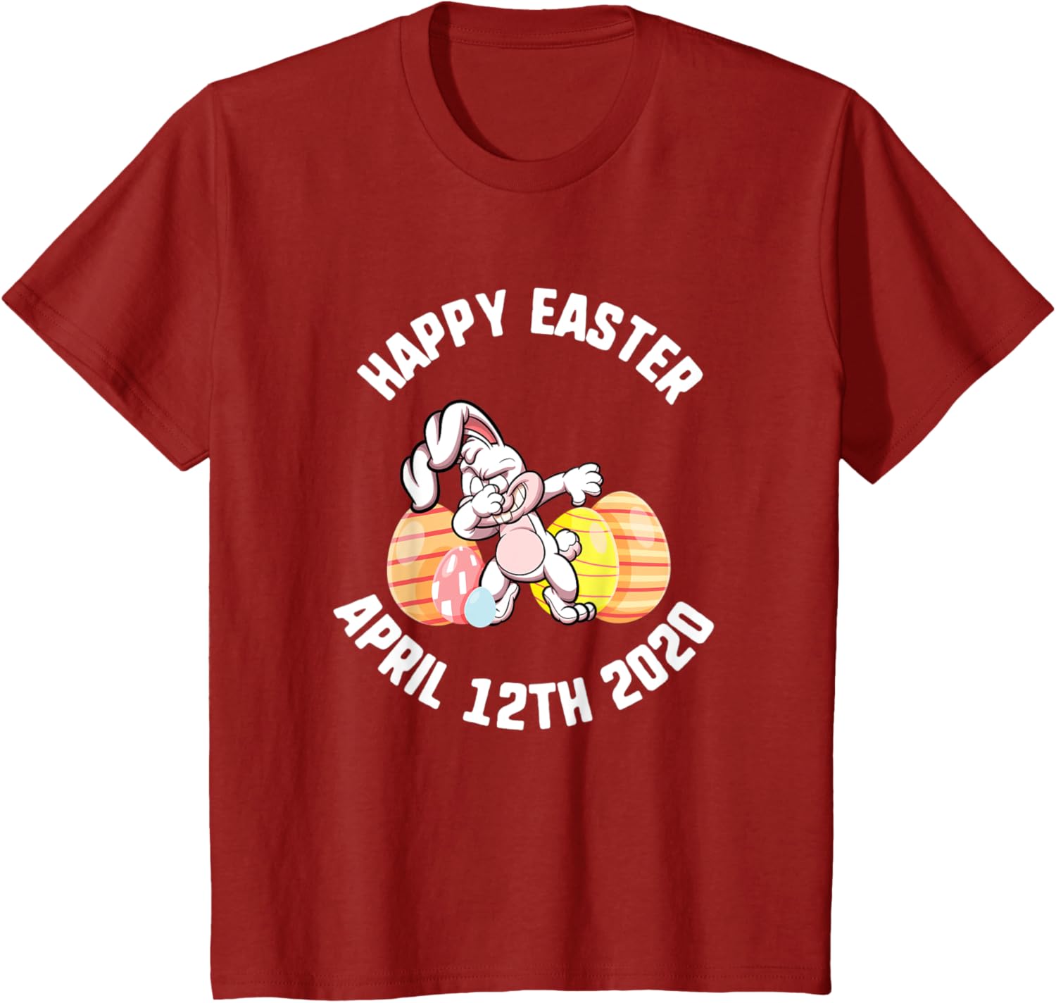 Easter Happy April 12th 2020 Dabbing Bunny Spring Kids T-Shirt