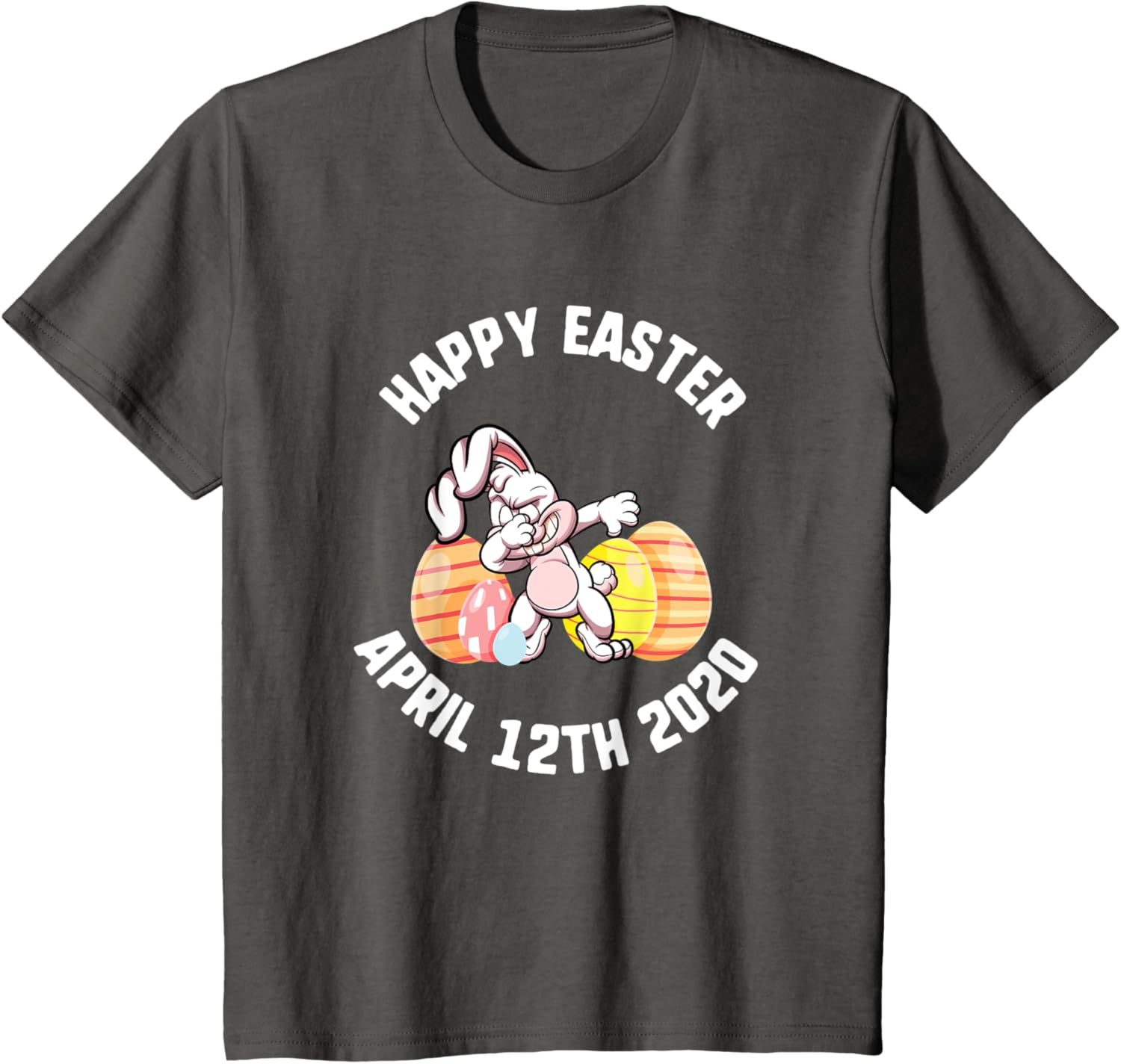 Easter Happy April 12th 2020 Dabbing Bunny Spring Kids T-Shirt