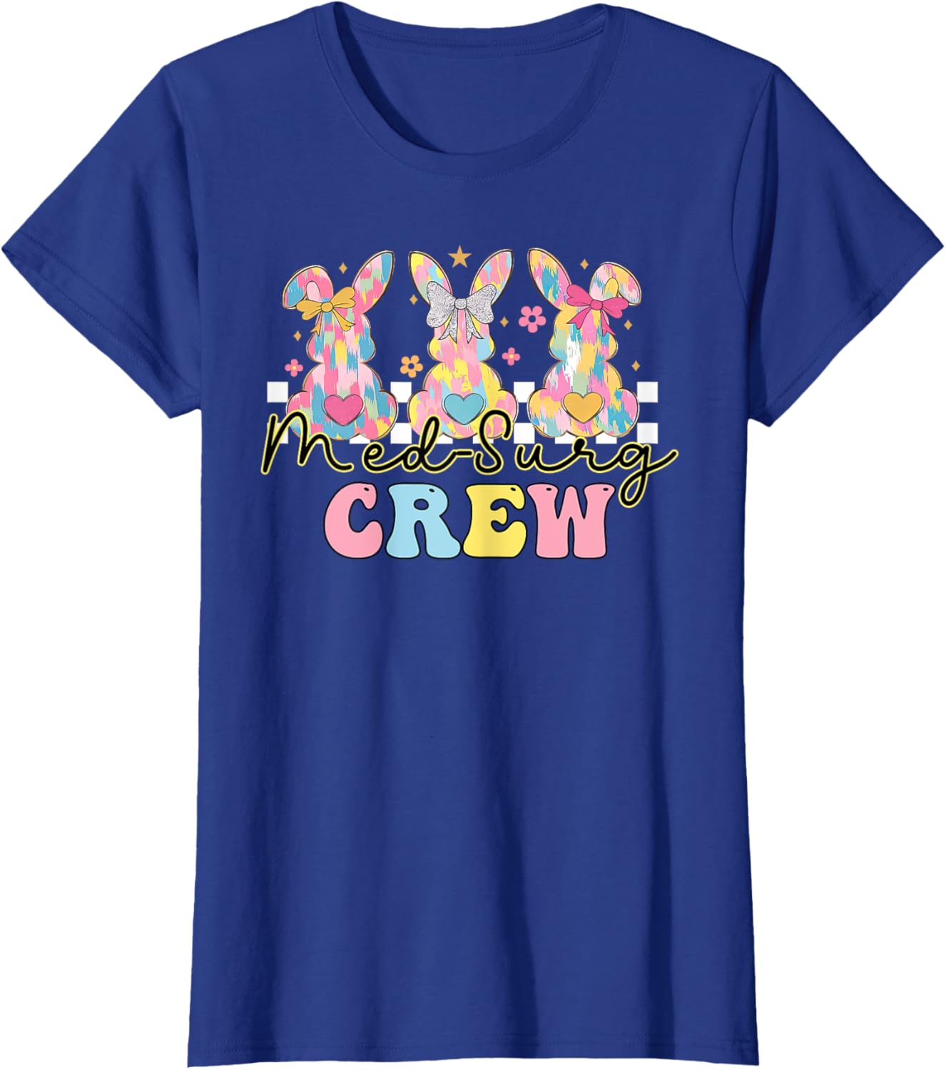 Easter Med Surg Crew Nurse Coquette Bunny Medical Surgical T-Shirt