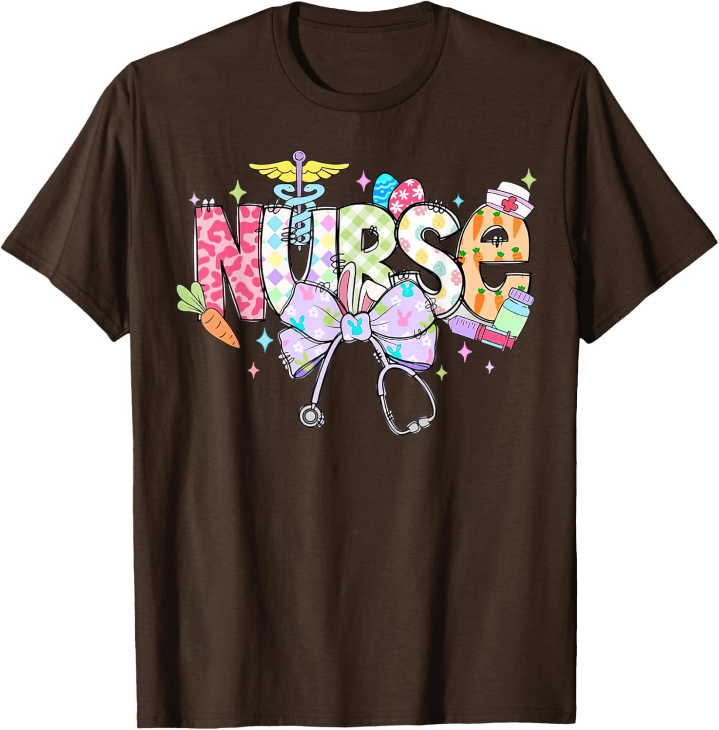 Easter Nurse Coquette Bow Retro For Nurse T-Shirt