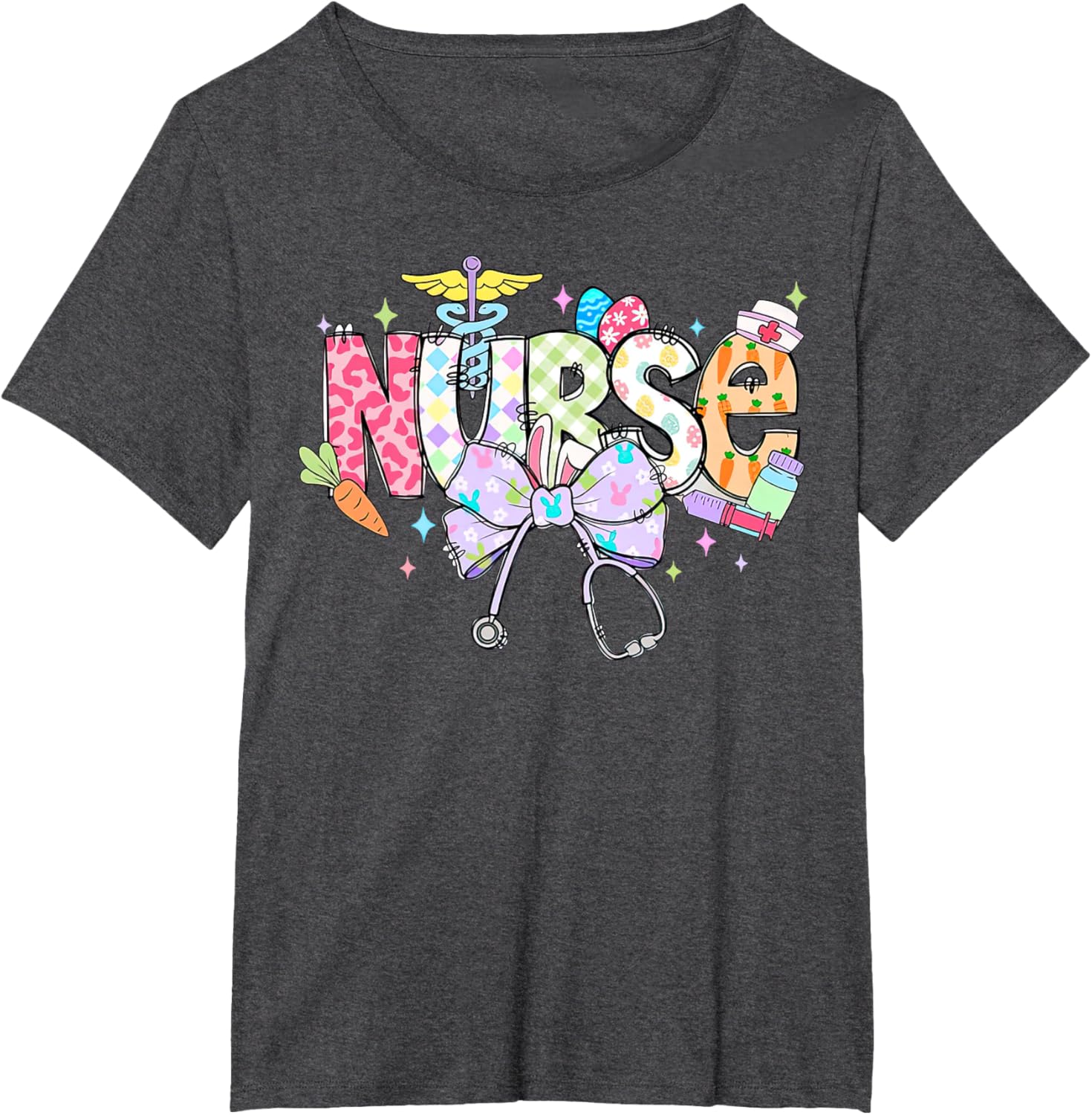 Easter Nurse Coquette Bow Retro For Nurse T-Shirt