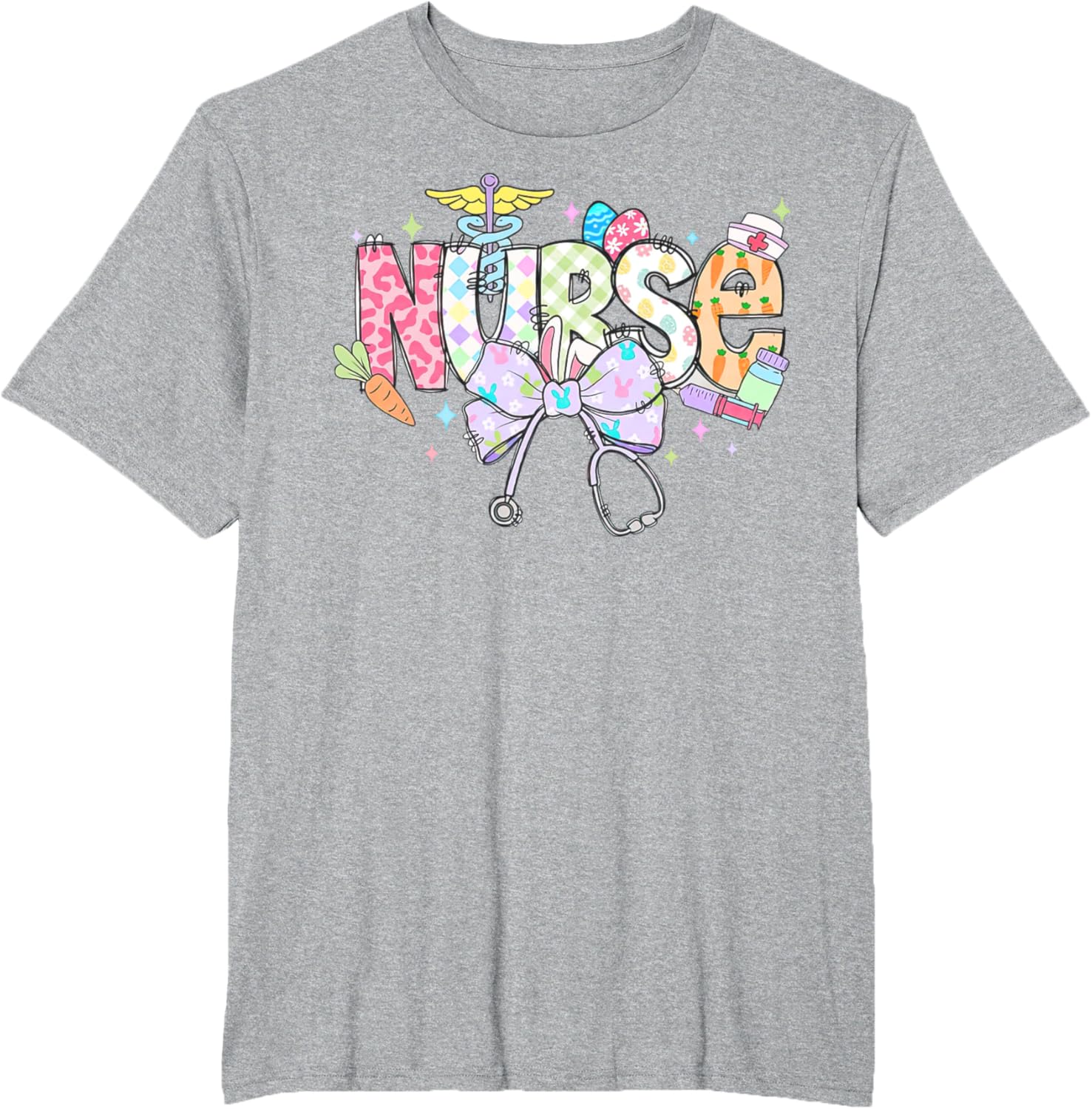 Easter Nurse Coquette Bow Retro For Nurse T-Shirt