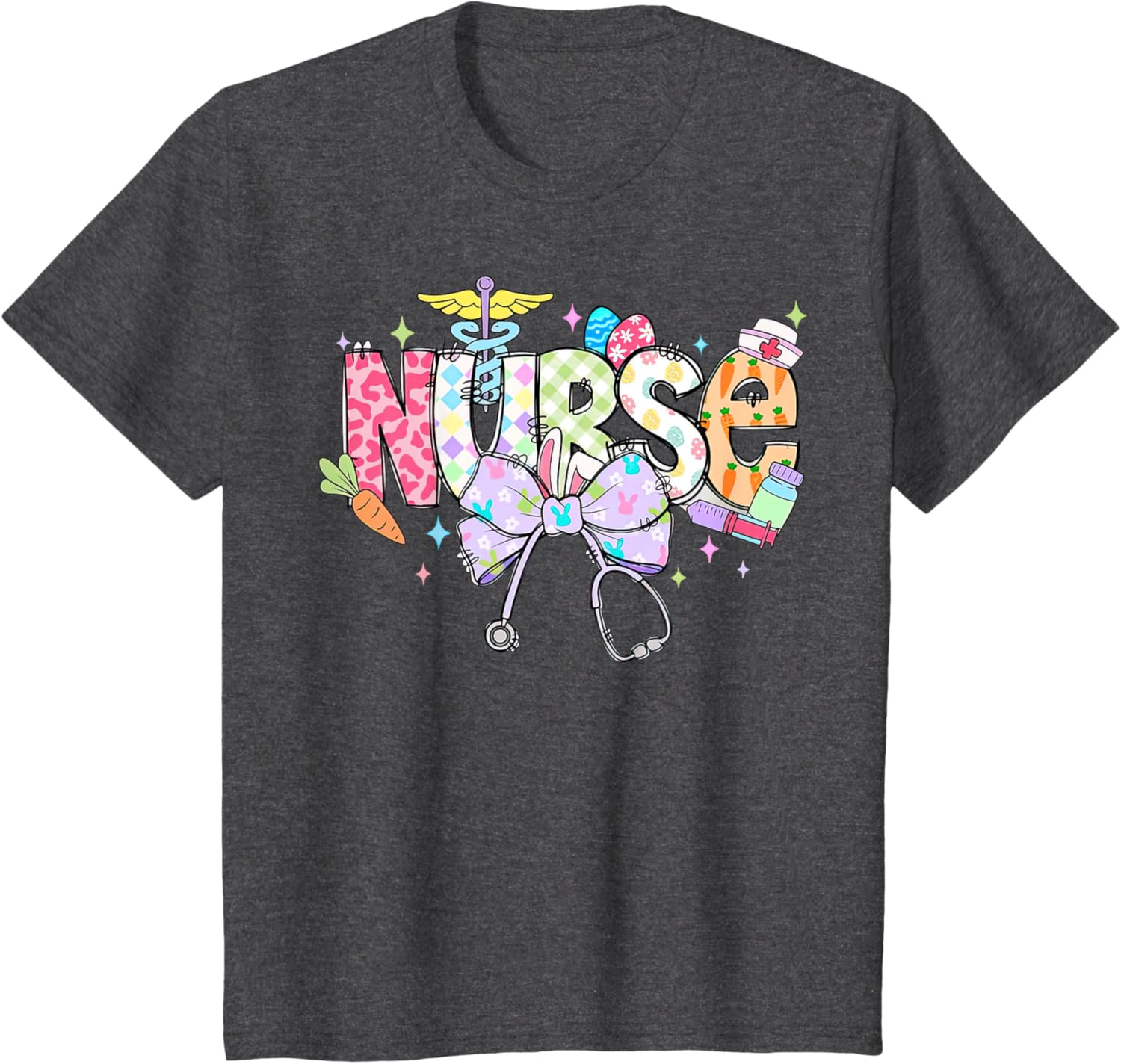 Easter Nurse Coquette Bow Retro For Nurse T-Shirt