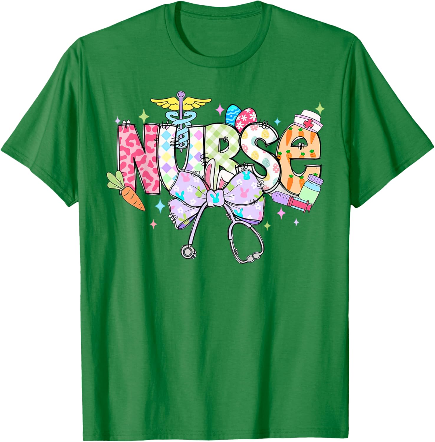 Easter Nurse Coquette Bow Retro For Nurse T-Shirt