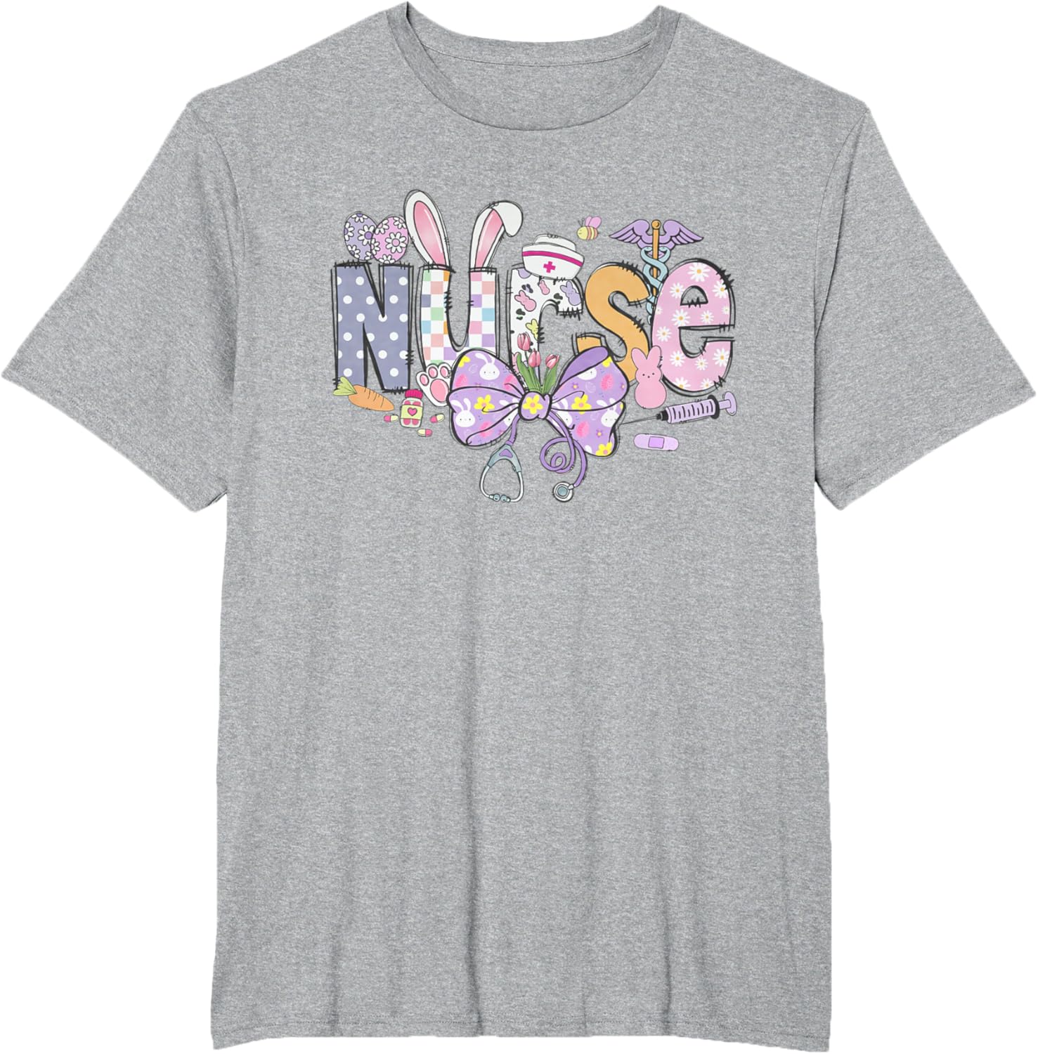 Easter Nurse Coquette Bunny Ears Stethoscope Nurse Life T-Shirt