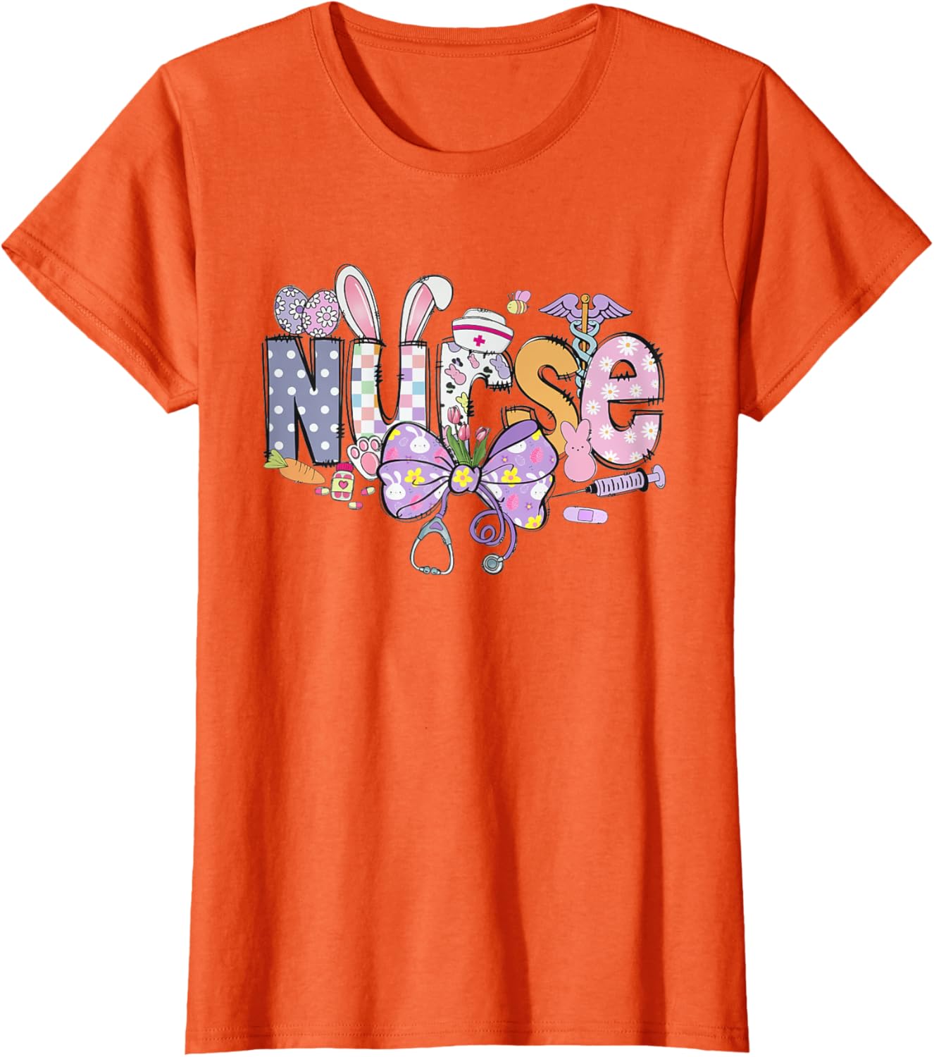 Easter Nurse Coquette Bunny Ears Stethoscope Nurse Life T-Shirt