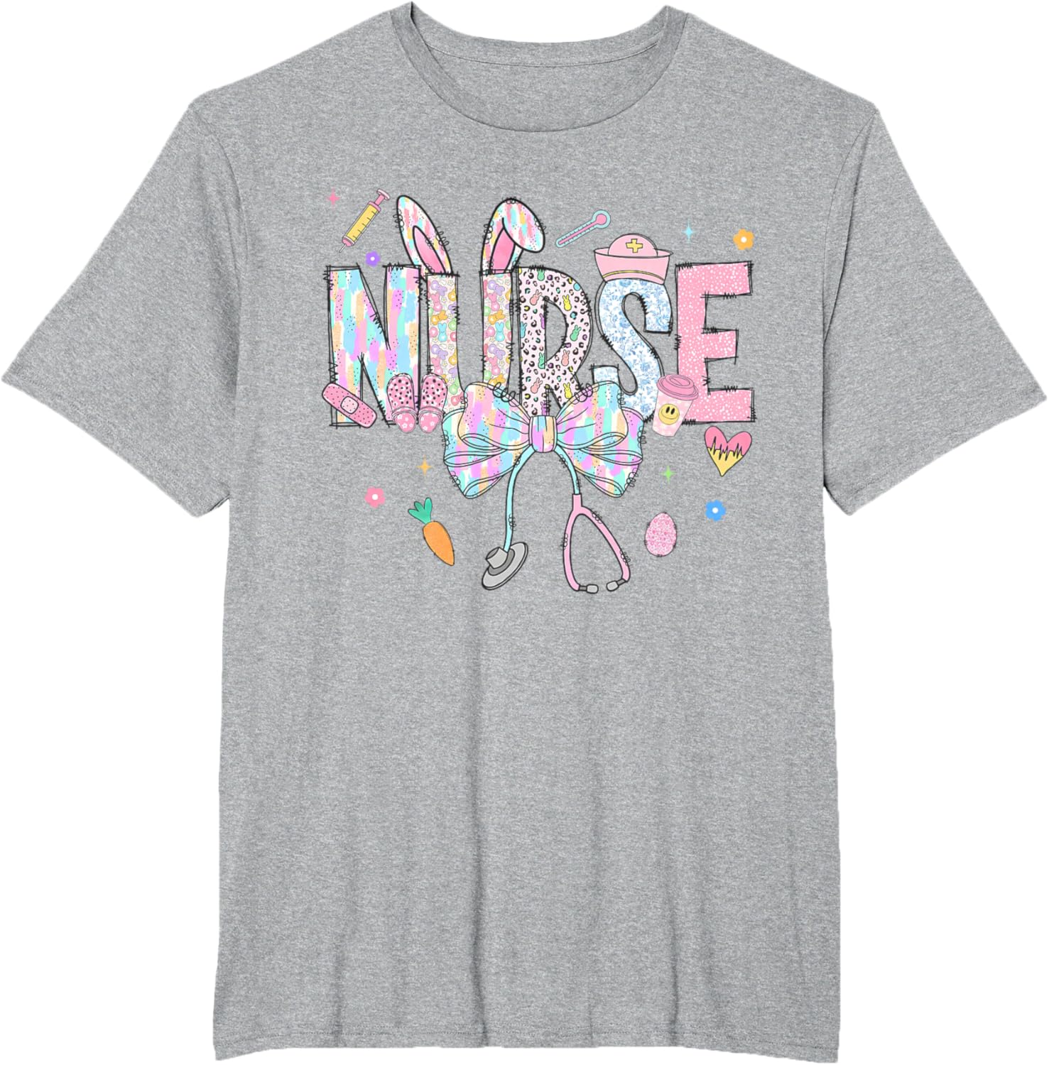 Easter Nurse Coquette Happy Easter Nurse School Nurse Easter T-Shirt