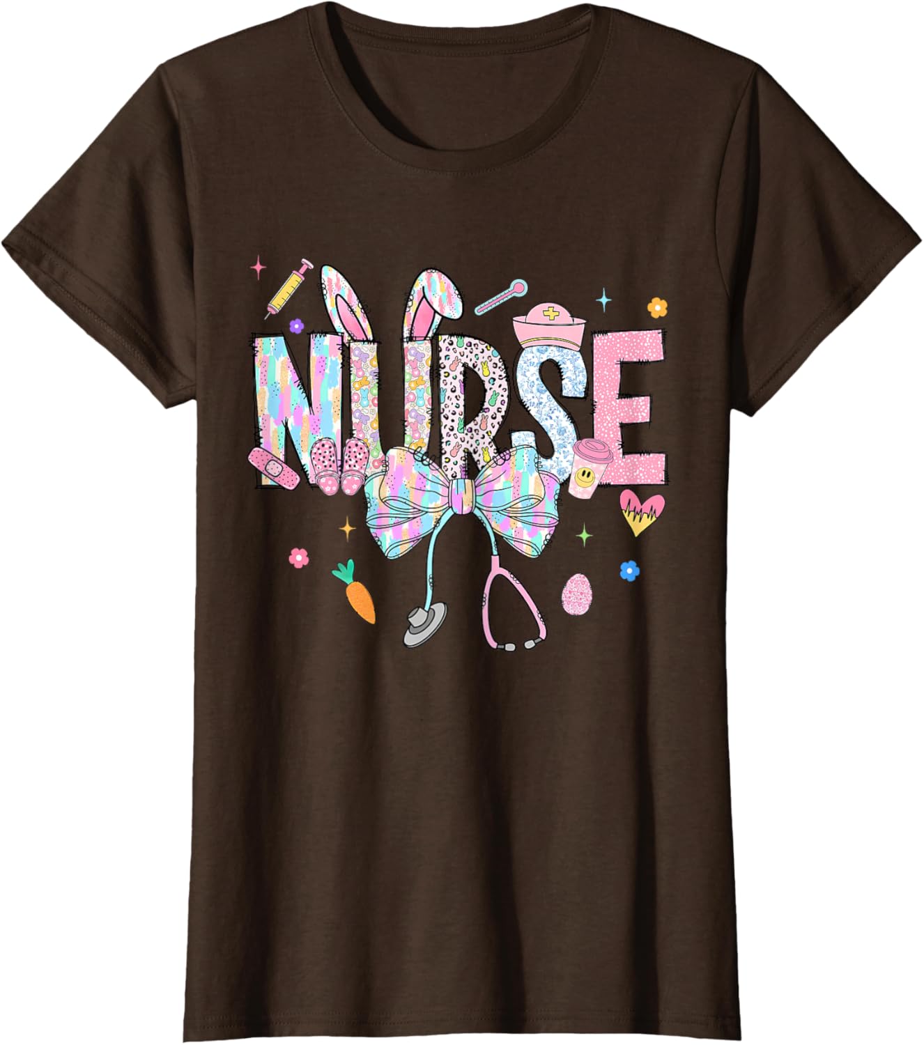 Easter Nurse Coquette Happy Easter Nurse School Nurse Easter T-Shirt