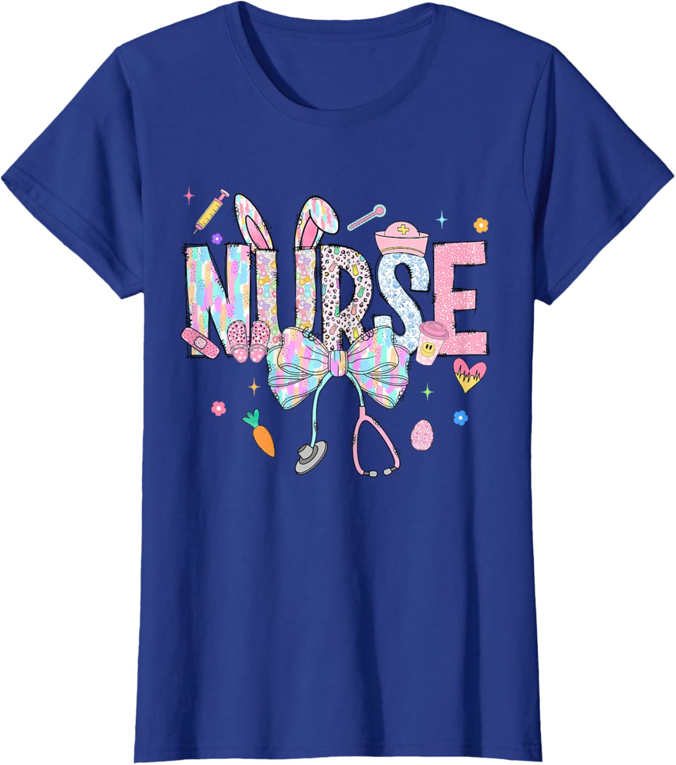 Easter Nurse Coquette Happy Easter Nurse School Nurse Easter T-Shirt