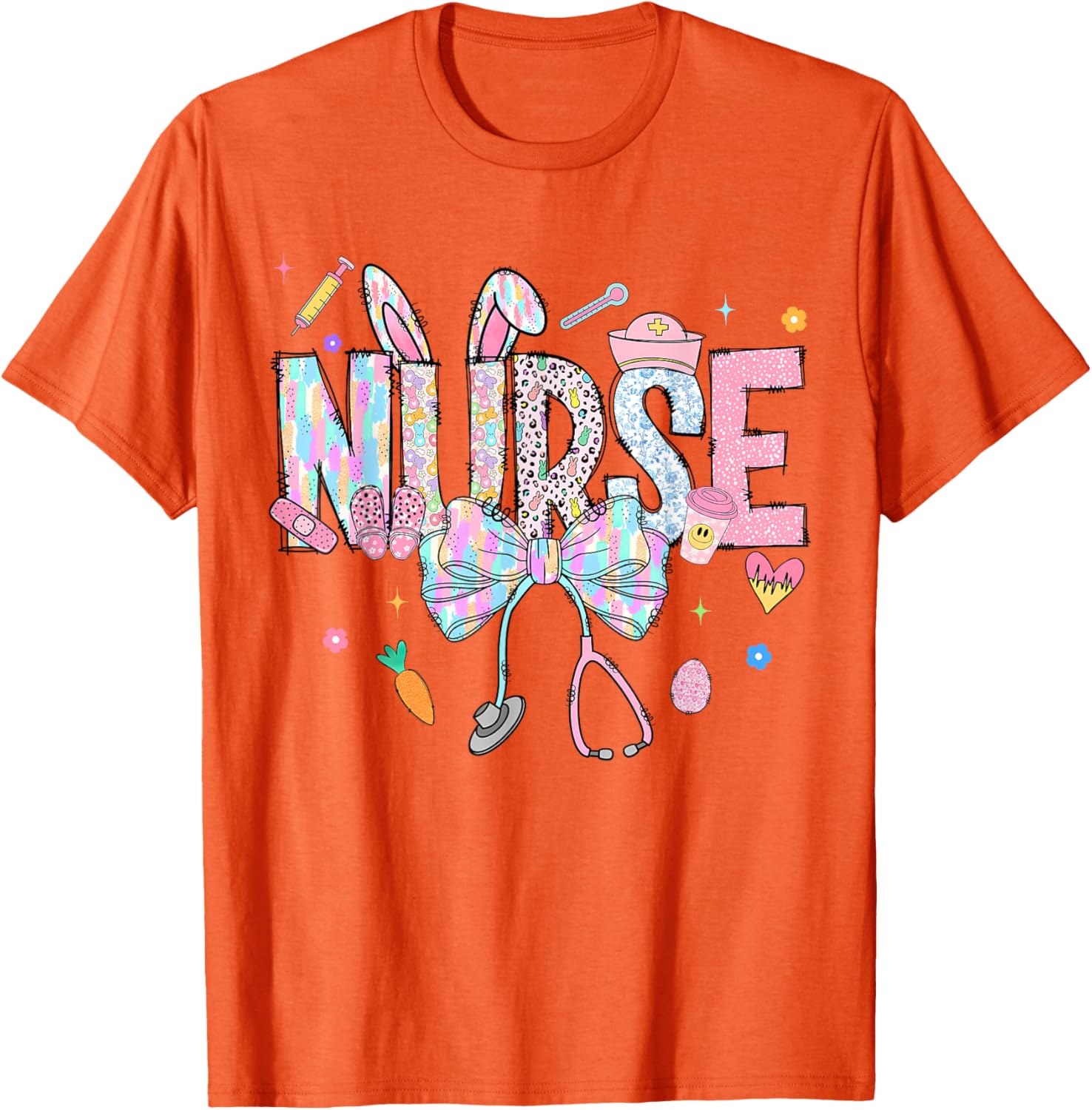 Easter Nurse Coquette Happy Easter Nurse School Nurse Easter T-Shirt