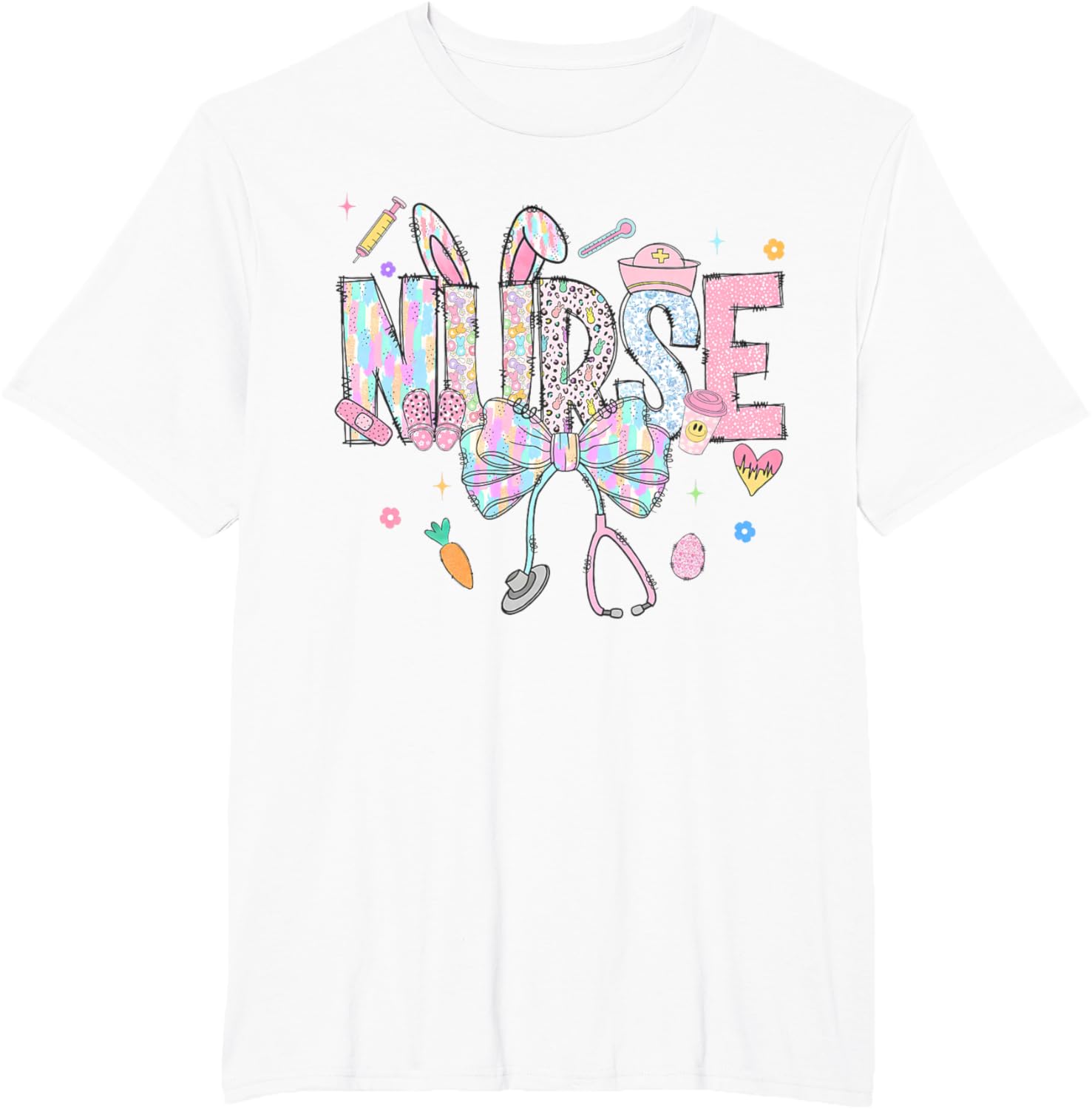 Easter Nurse Coquette Happy Easter Nurse School Nurse Easter T-Shirt