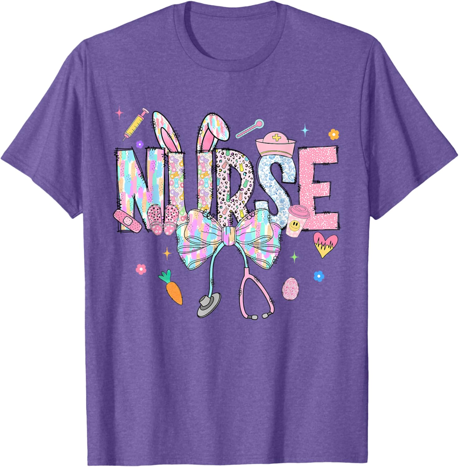 Easter Nurse Coquette Happy Easter Nurse School Nurse Easter T-Shirt