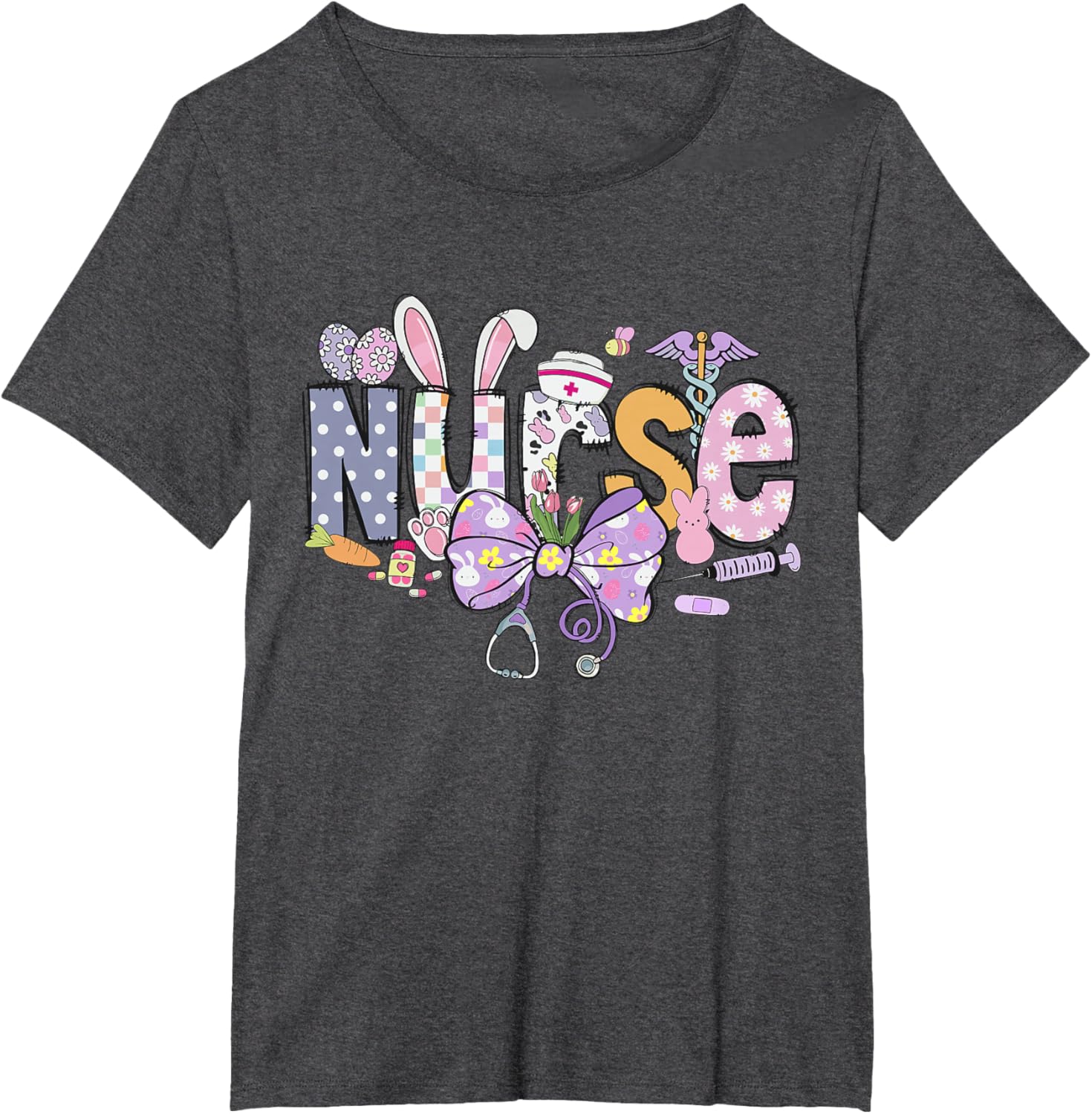 Easter Nurse Coquette Happy Easter Nurse School Nurse Easter T-Shirt