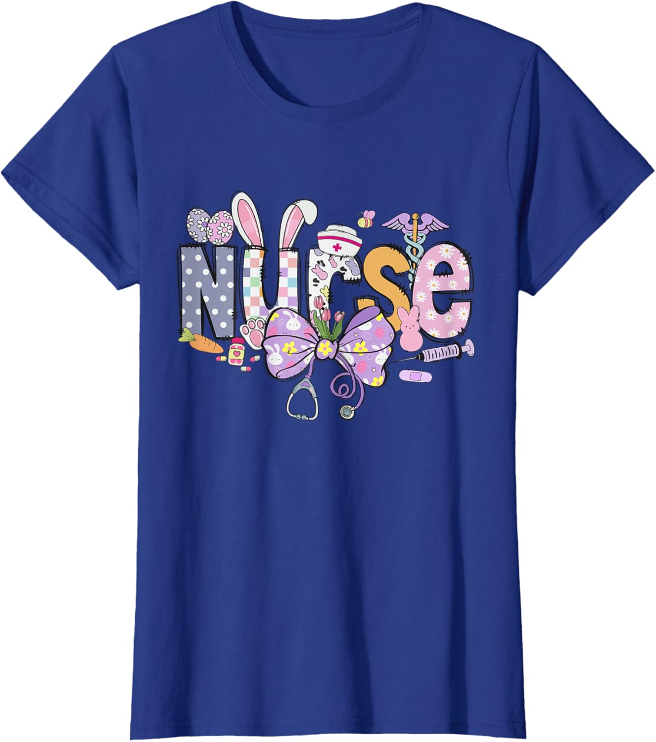 Easter Nurse Coquette Happy Easter Nurse School Nurse Easter T-Shirt