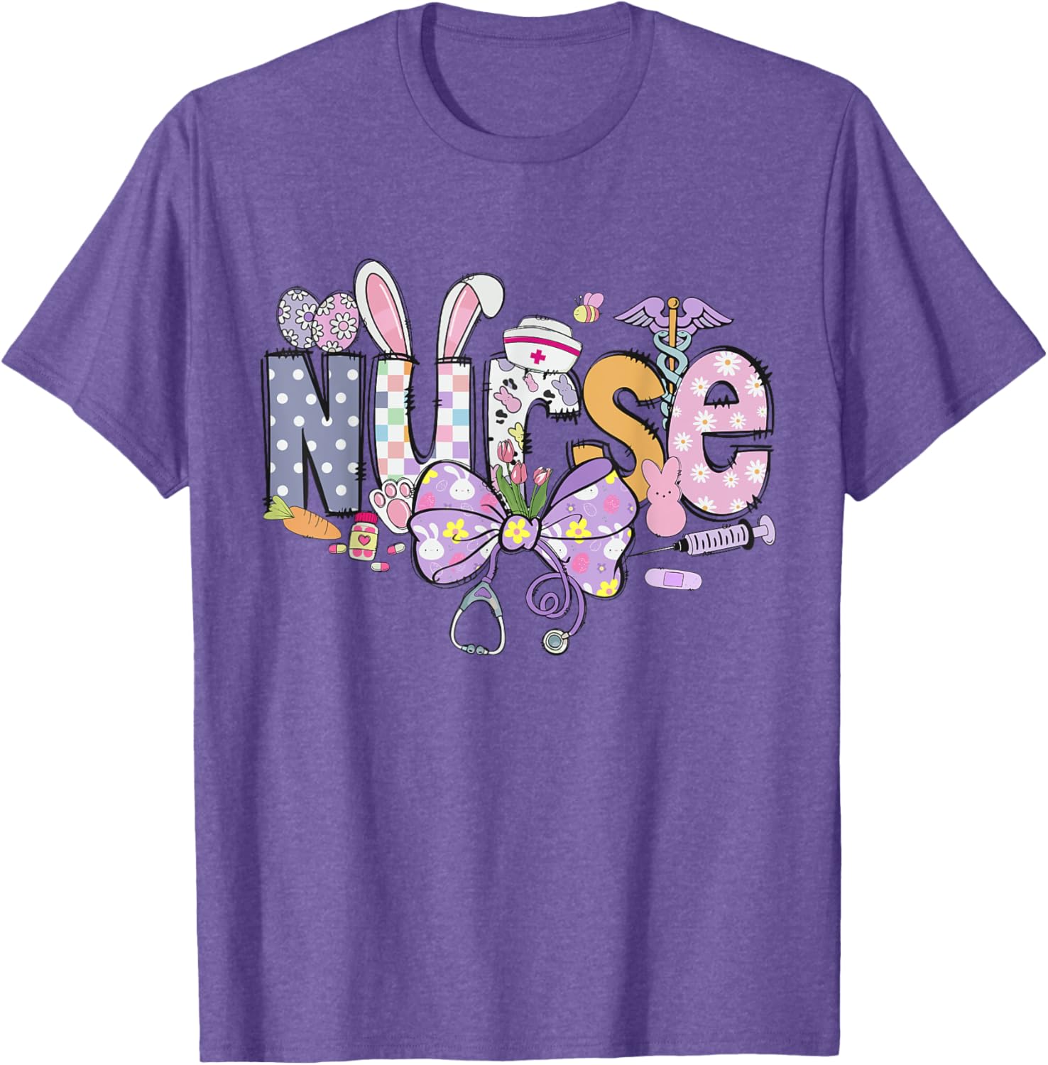 Easter Nurse Coquette Happy Easter Nurse School Nurse Easter T-Shirt