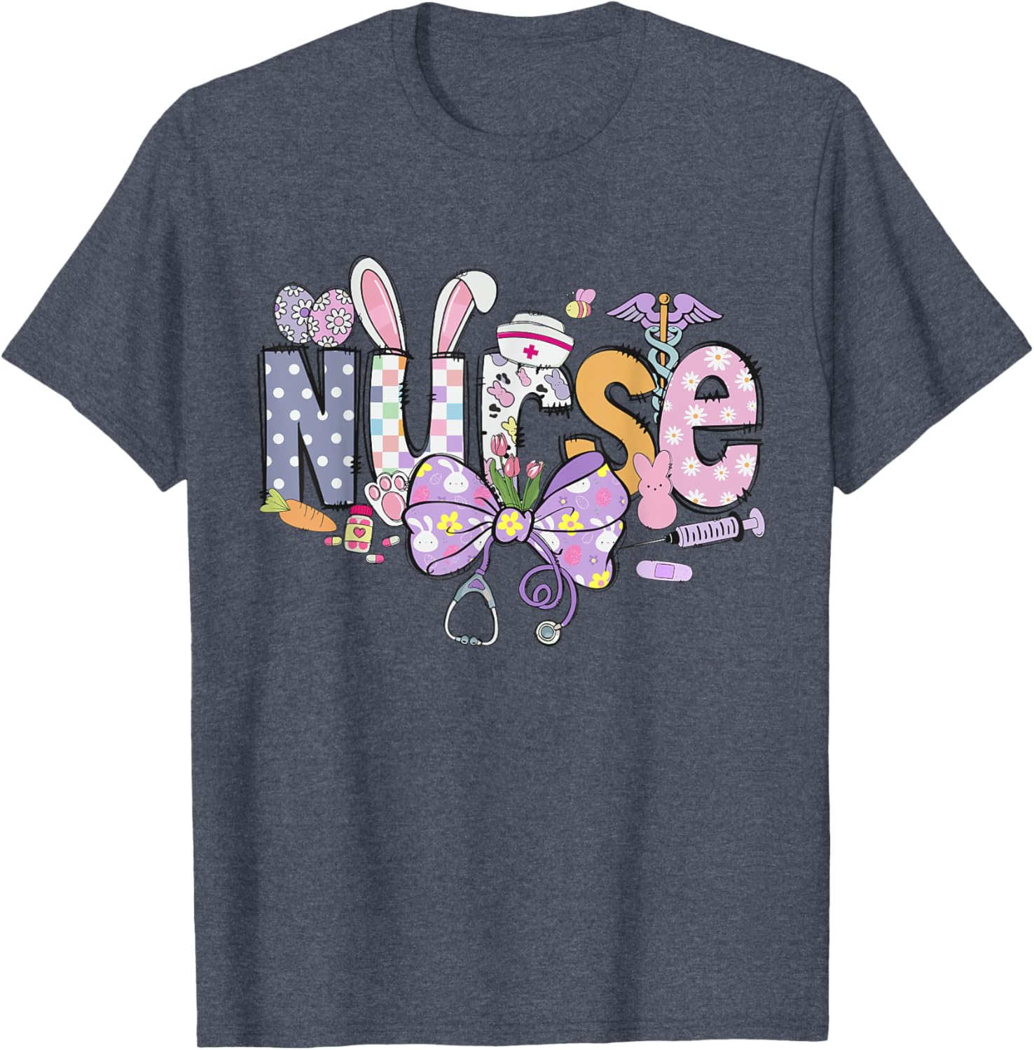 Easter Nurse Coquette Happy Easter Nurse School Nurse Easter T-Shirt