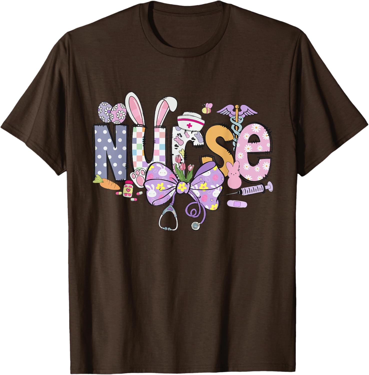 Easter Nurse Coquette Happy Easter Nurse School Nurse Easter T-Shirt