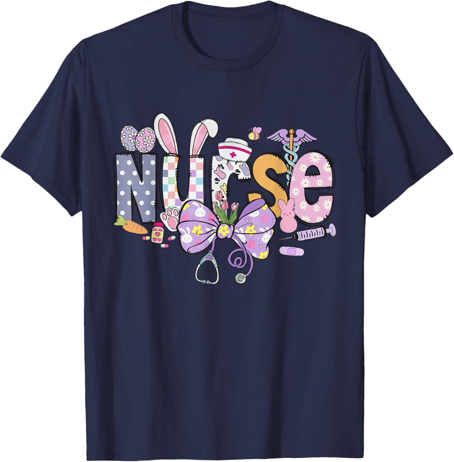 Easter Nurse Coquette Happy Easter Nurse School Nurse Easter T-Shirt