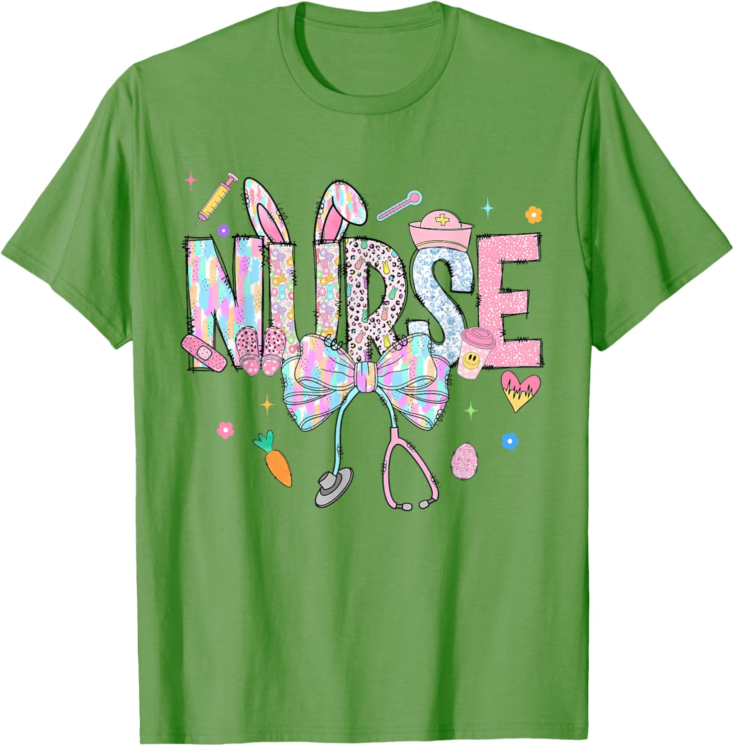 Easter Nurse Coquette Happy Easter Nurse School Nurse Easter T-Shirt