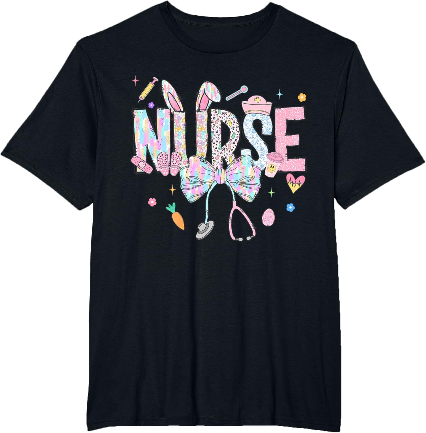 Easter Nurse Coquette Happy Easter Nurse School Nurse Easter T-Shirt