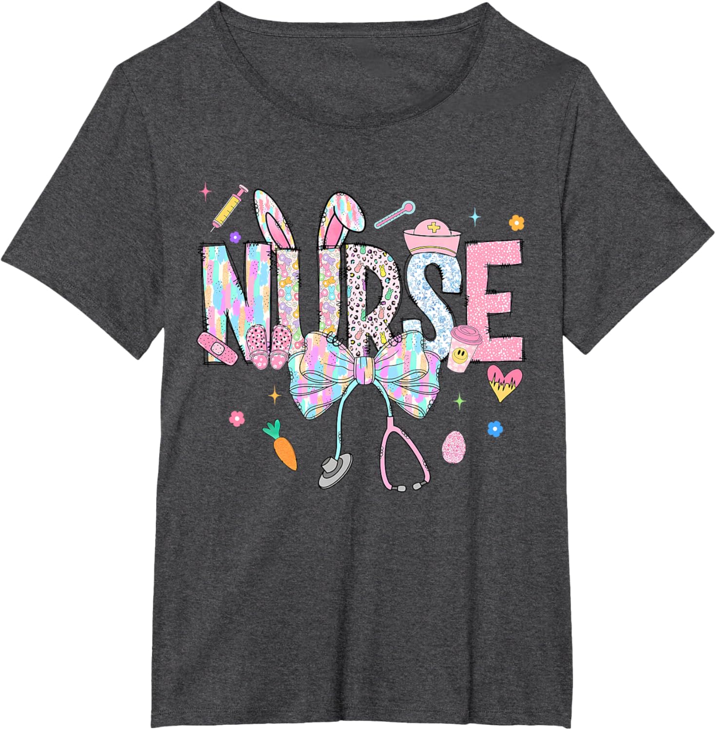 Easter Nurse Coquette Happy Easter Nurse School Nurse Easter T-Shirt