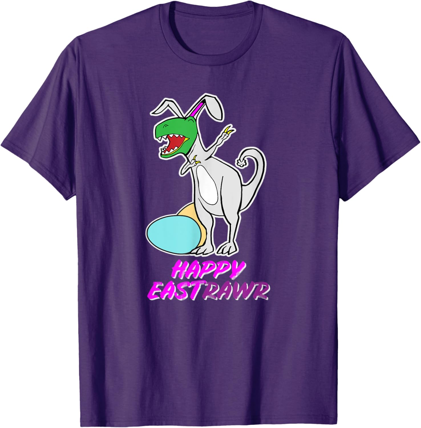 Easter T Rex Dabbing Happy Eastrawr bunny T-Shirt