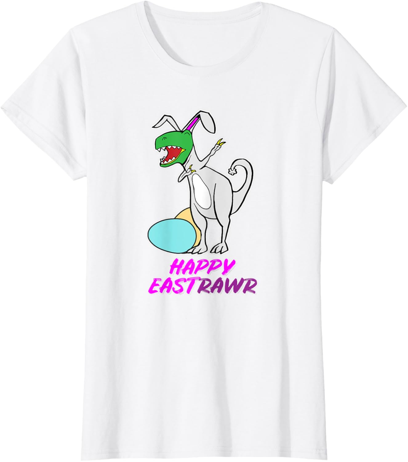 Easter T Rex Dabbing Happy Eastrawr bunny T-Shirt