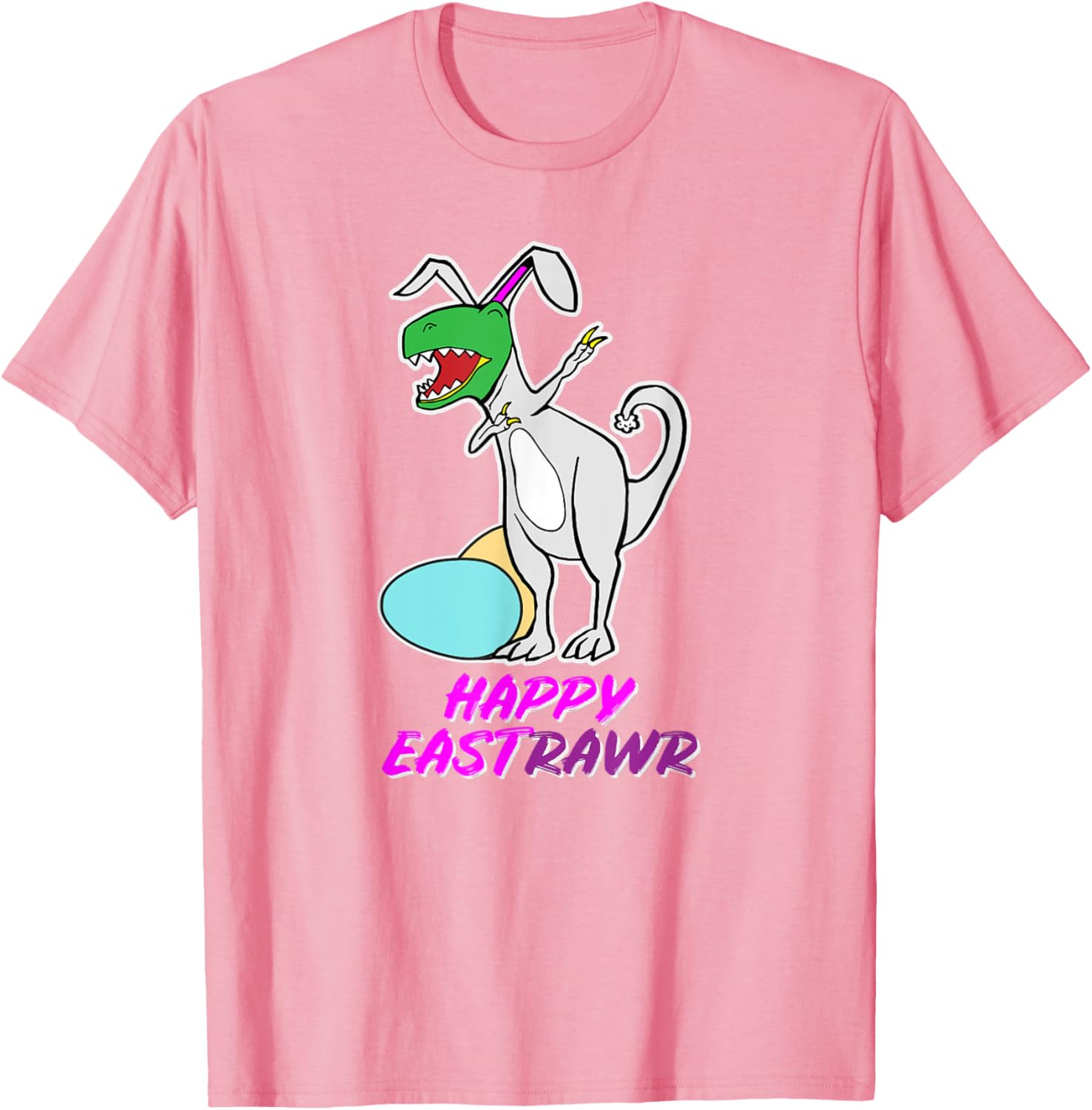 Easter T Rex Dabbing Happy Eastrawr bunny T-Shirt