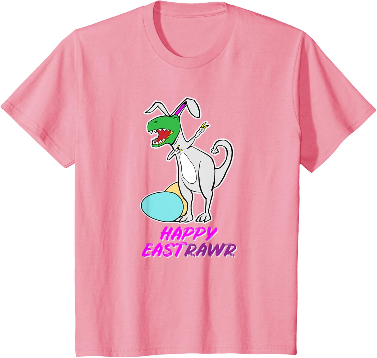 Easter T Rex Dabbing Happy Eastrawr bunny T-Shirt