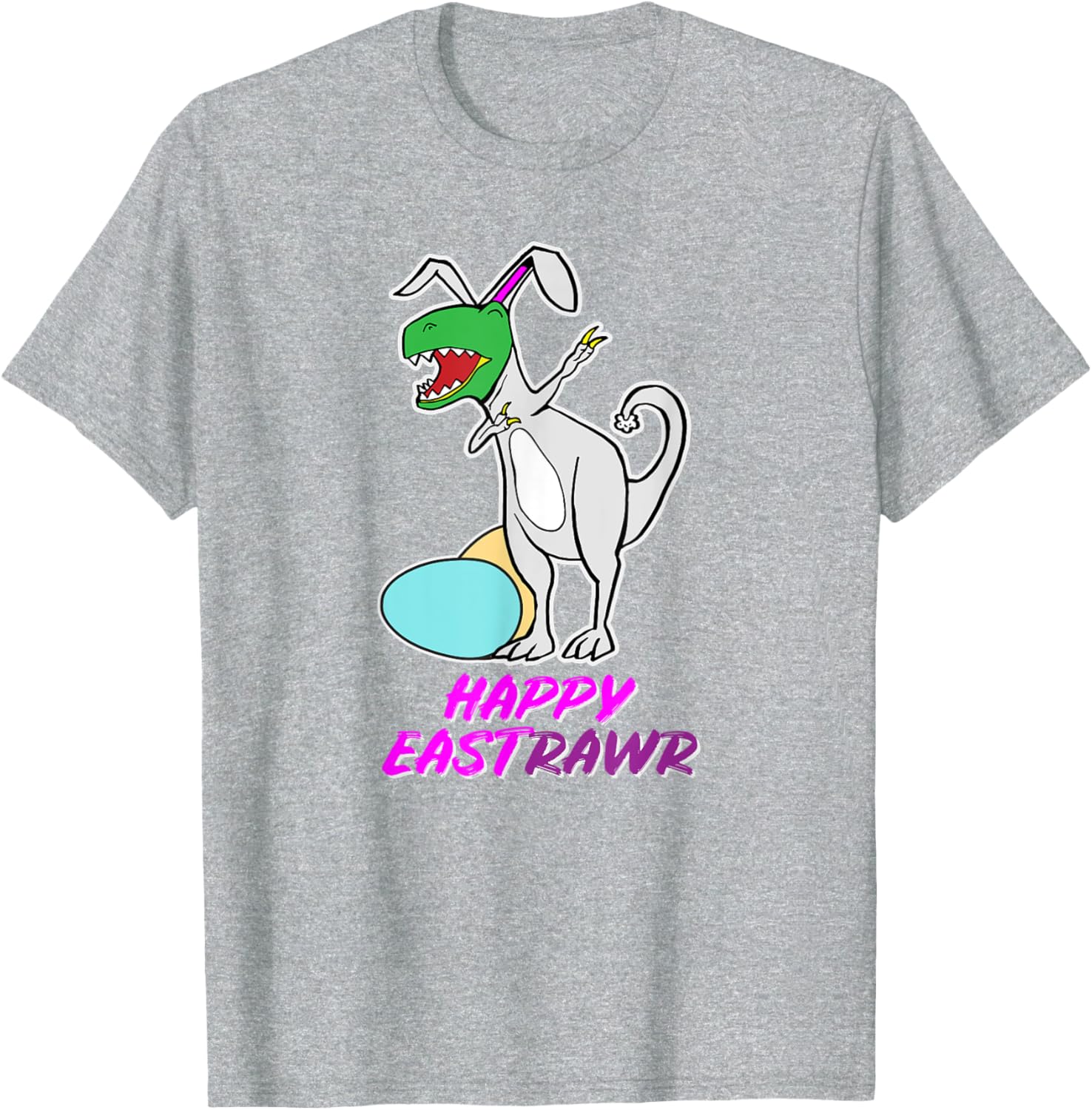 Easter T Rex Dabbing Happy Eastrawr bunny T-Shirt