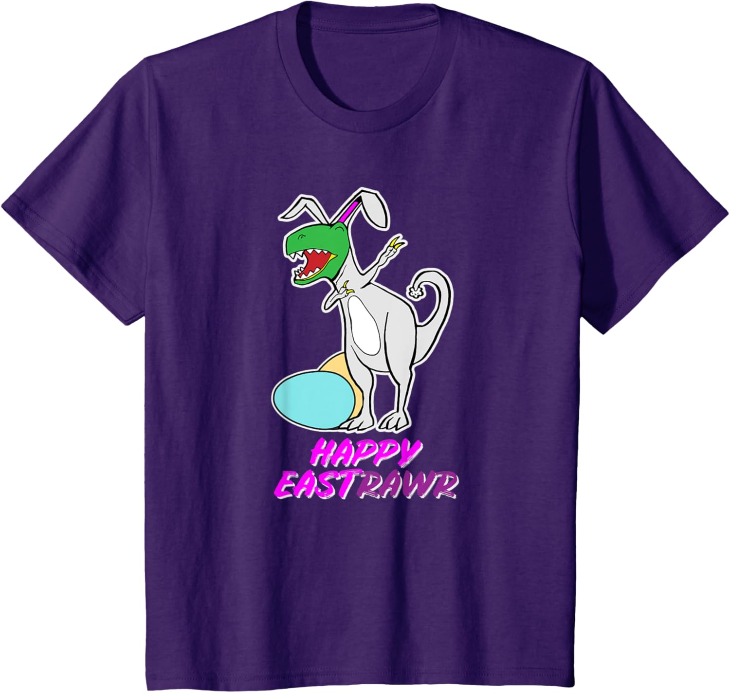 Easter T Rex Dabbing Happy Eastrawr bunny T-Shirt