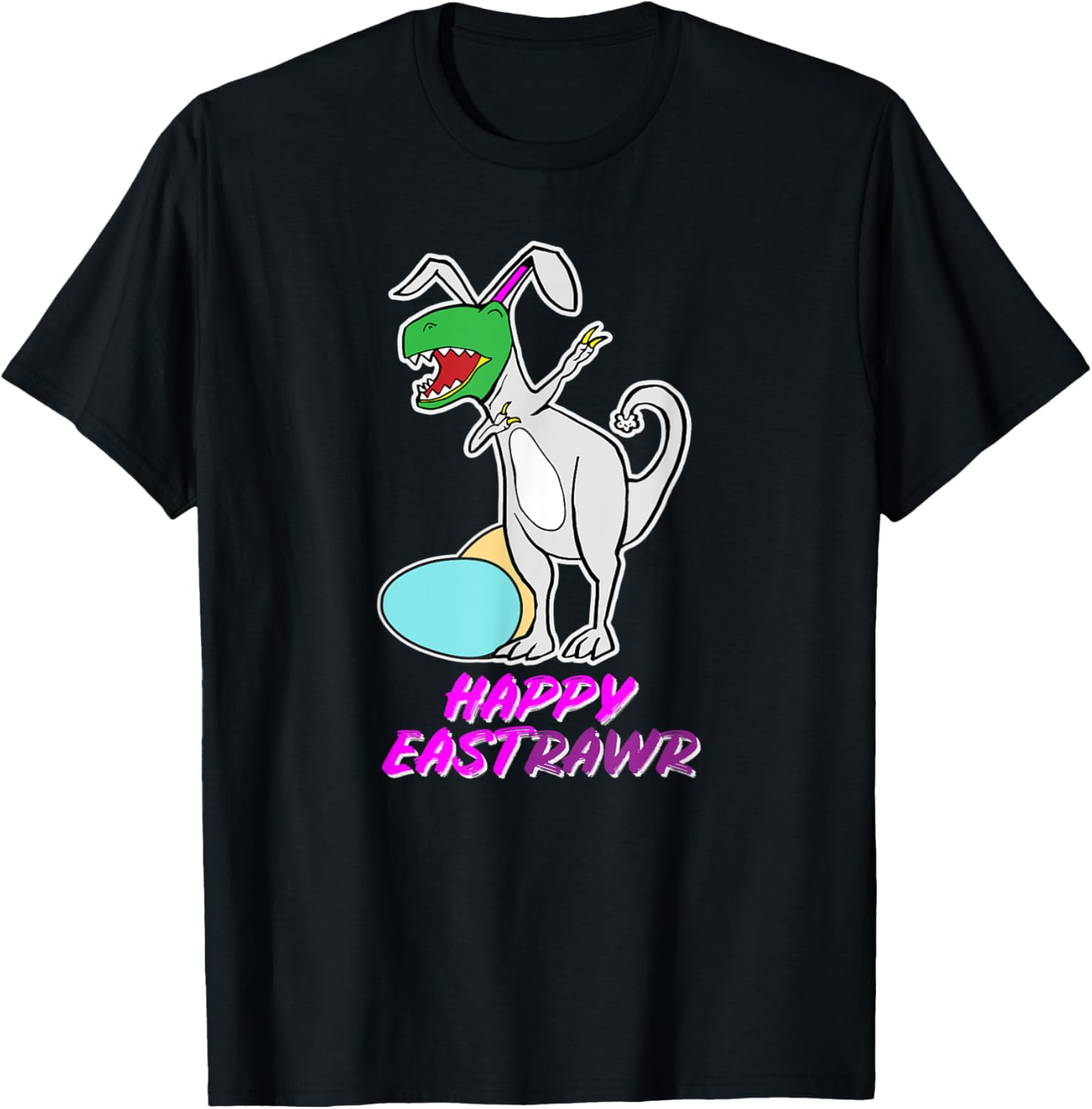 Easter T Rex Dabbing Happy Eastrawr bunny T-Shirt