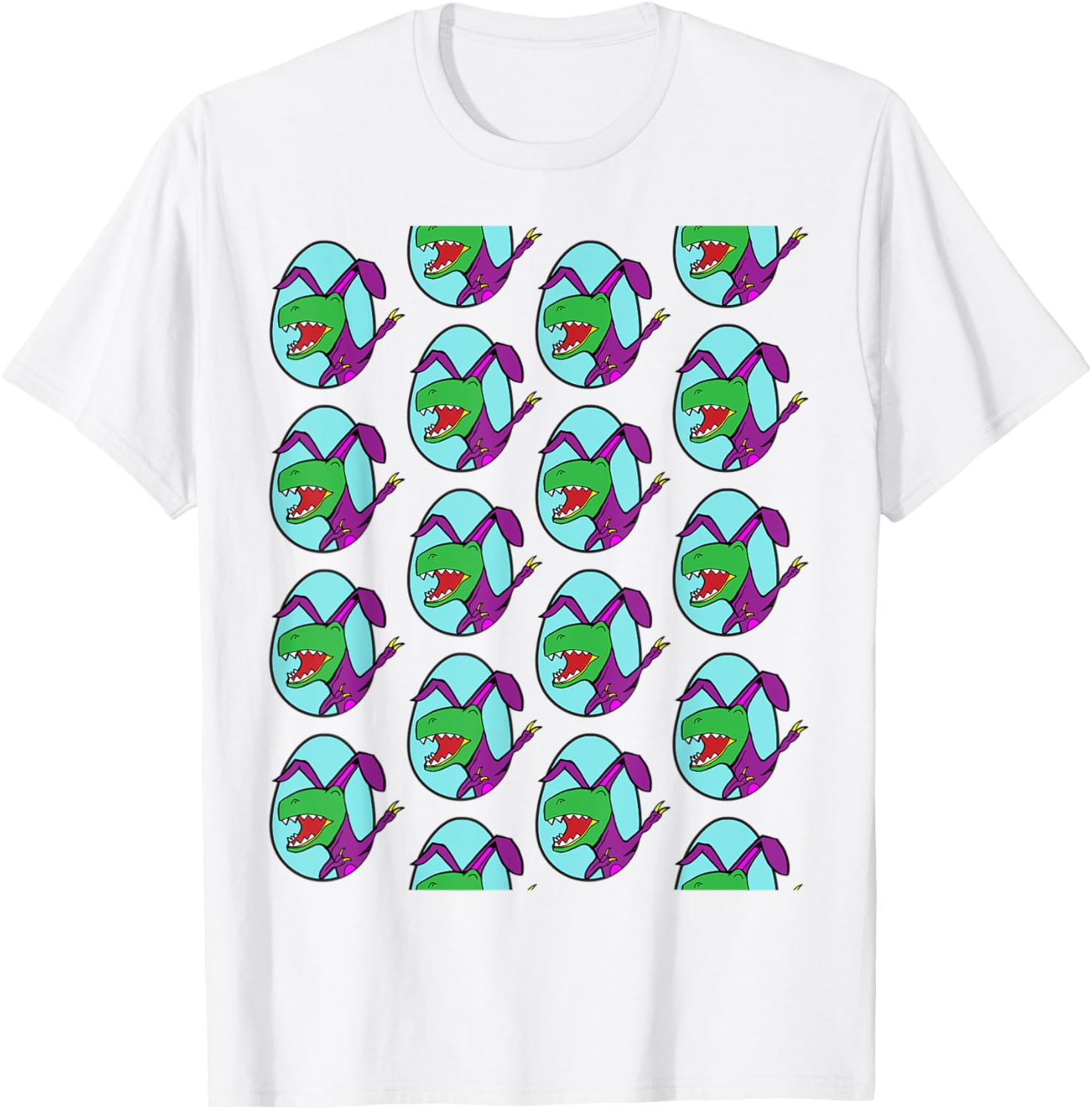 Easter T Rex Dabbing Happy Eastrawr bunny T-Shirt