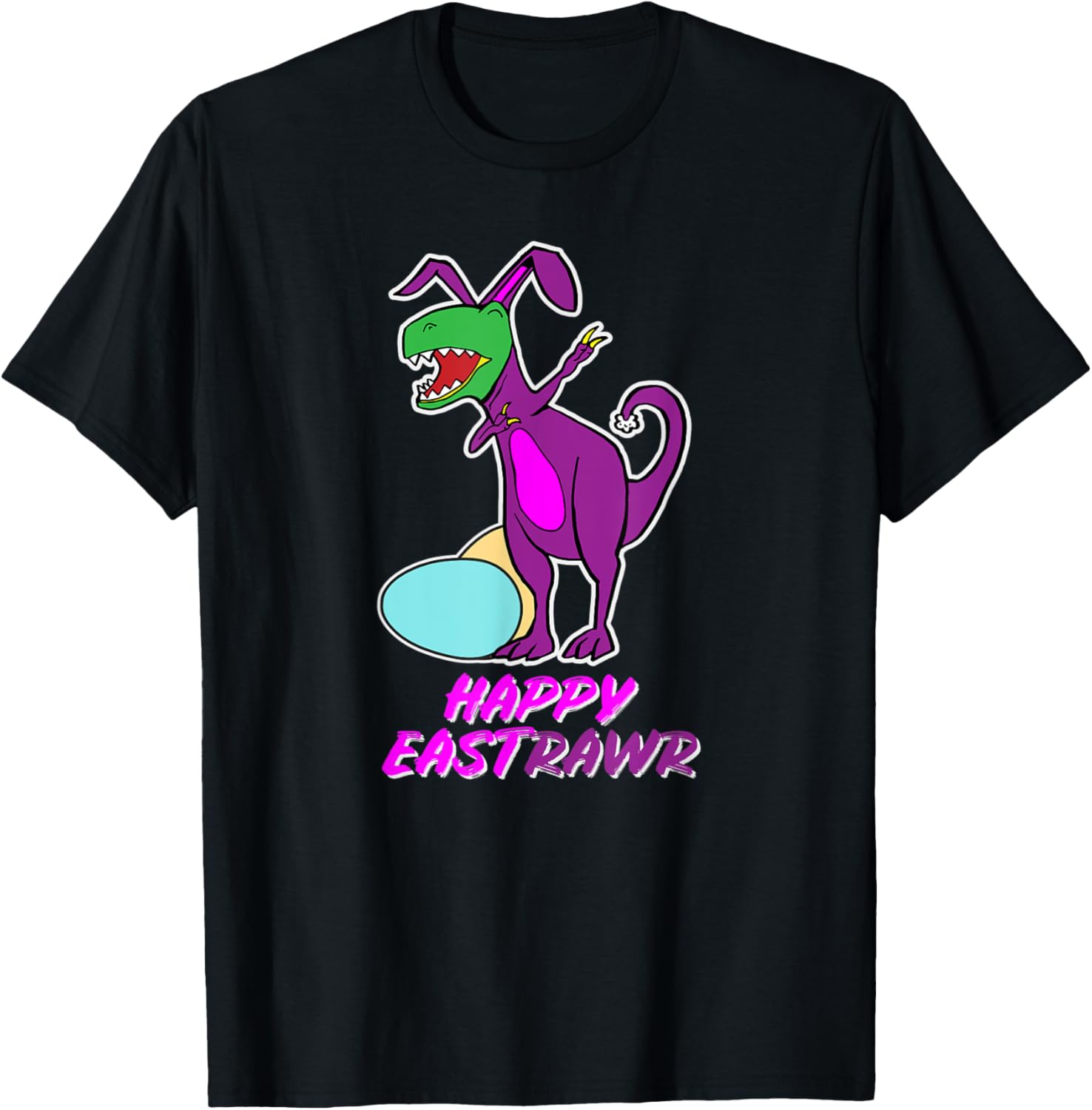 Easter T Rex Dabbing Happy Eastrawr bunny T-Shirt