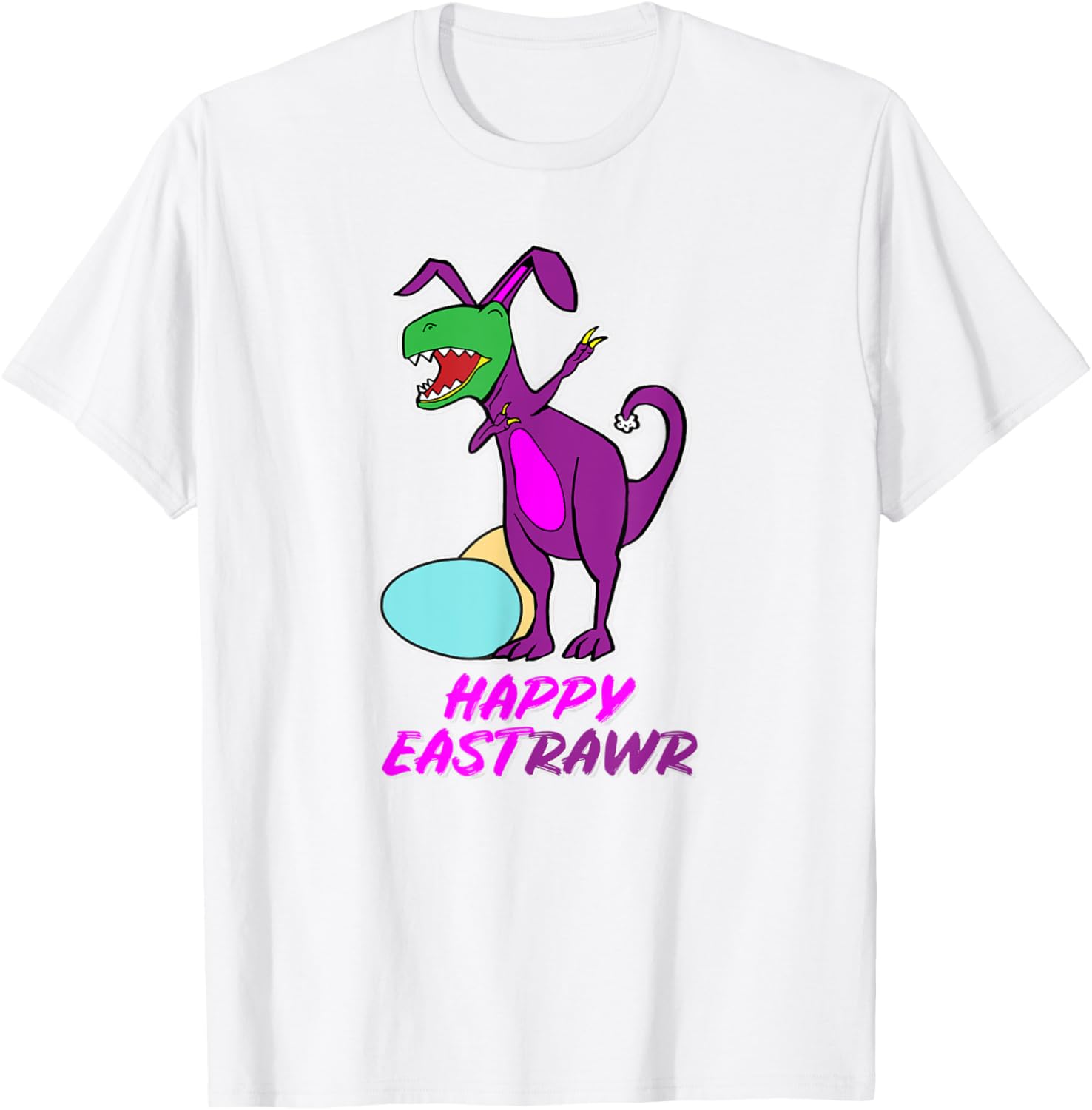 Easter T Rex Dabbing Happy Eastrawr bunny T-Shirt